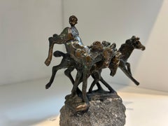 Drie Paarden Three Horses Contemporary Figurative Animal Sculpture In Stock