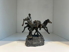 Drie Paarden Tre cavalli Scultura figurativa animale contemporanea In magazzino