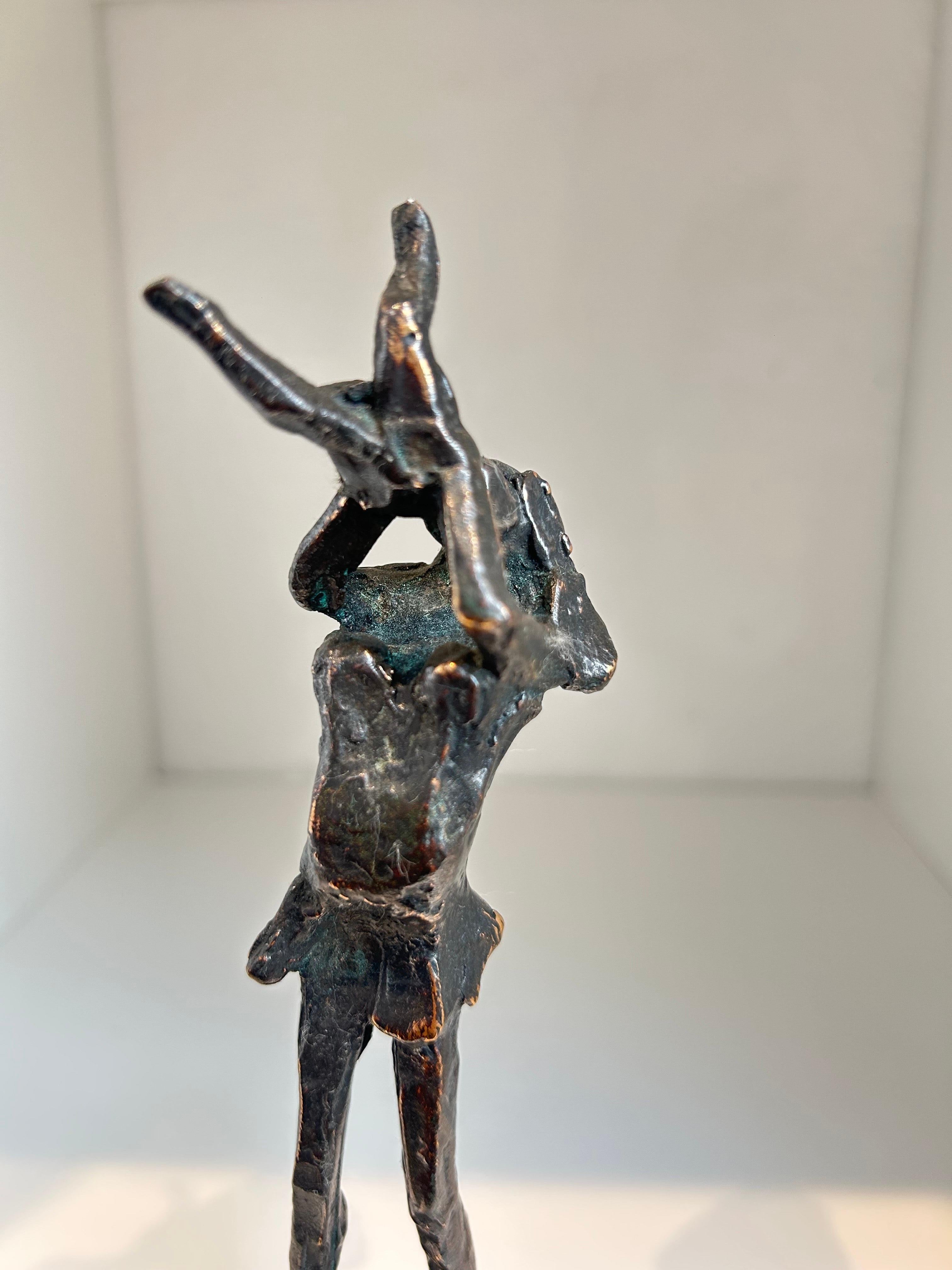 Happiness Piccola scultura nuda figurativa in bronzo Madre, Corpo e Bambino Contemporanea in vendita 4