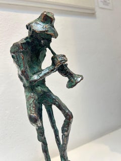 Miles Davis Trumpetist Jazz Musician Bronze Figurative Men Sculpture In Stock