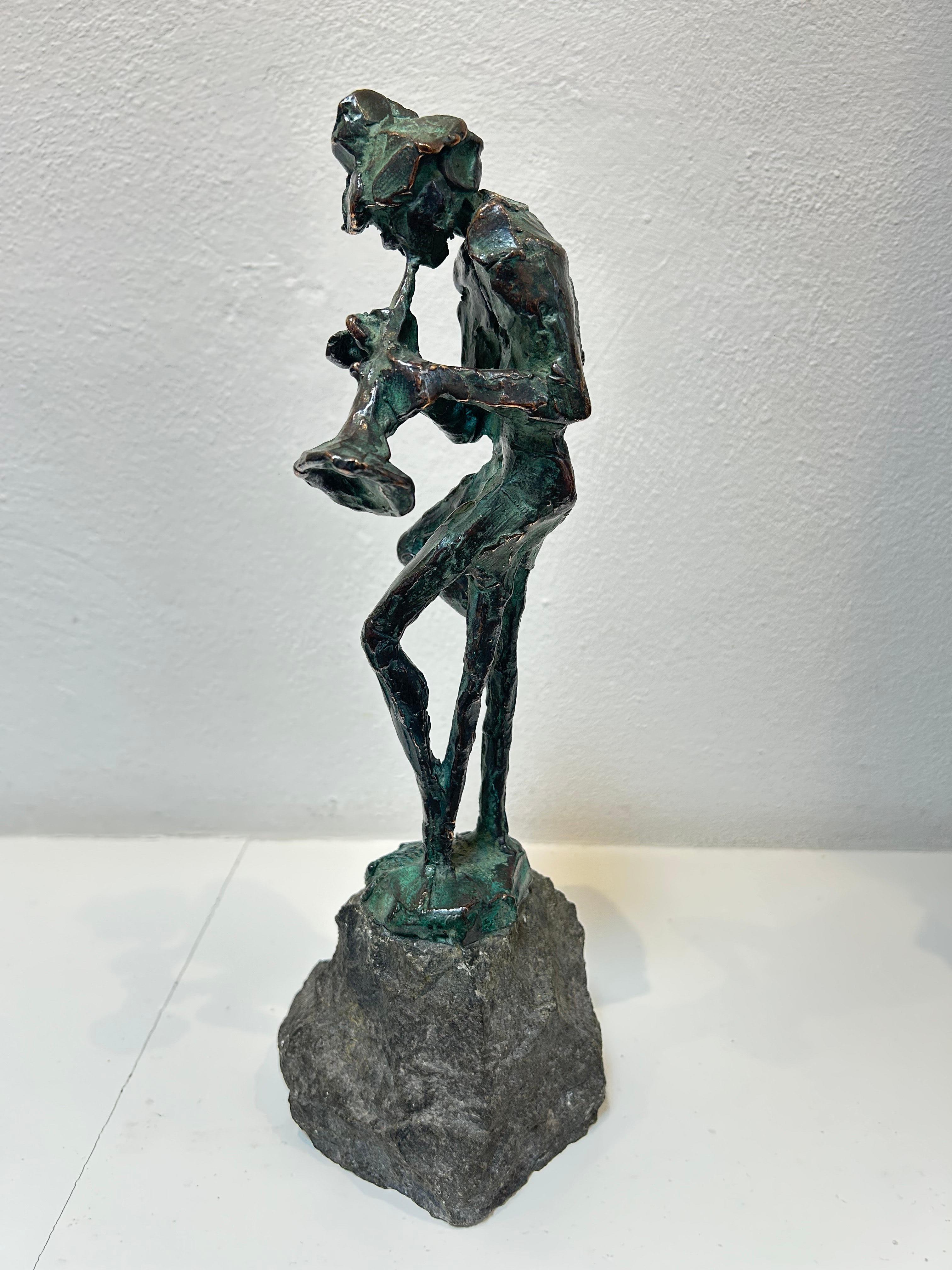 Miles Davis Trumpetist Jazz Musician Bronce Escultura Figurativa Hombre En Stock en venta 1