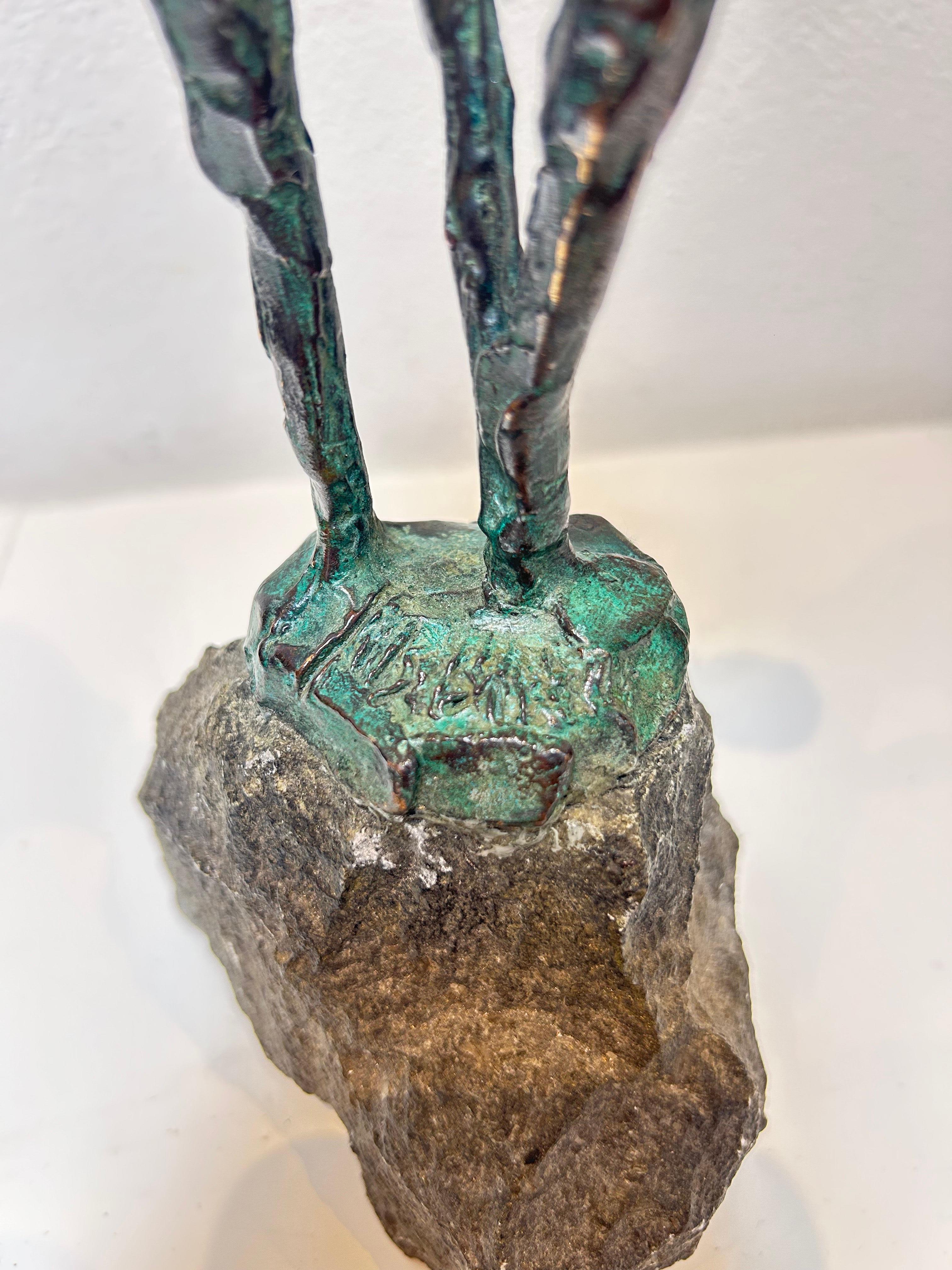 Miles Davis Trumpetist Jazz Musician Bronce Escultura Figurativa Hombre En Stock en venta 4