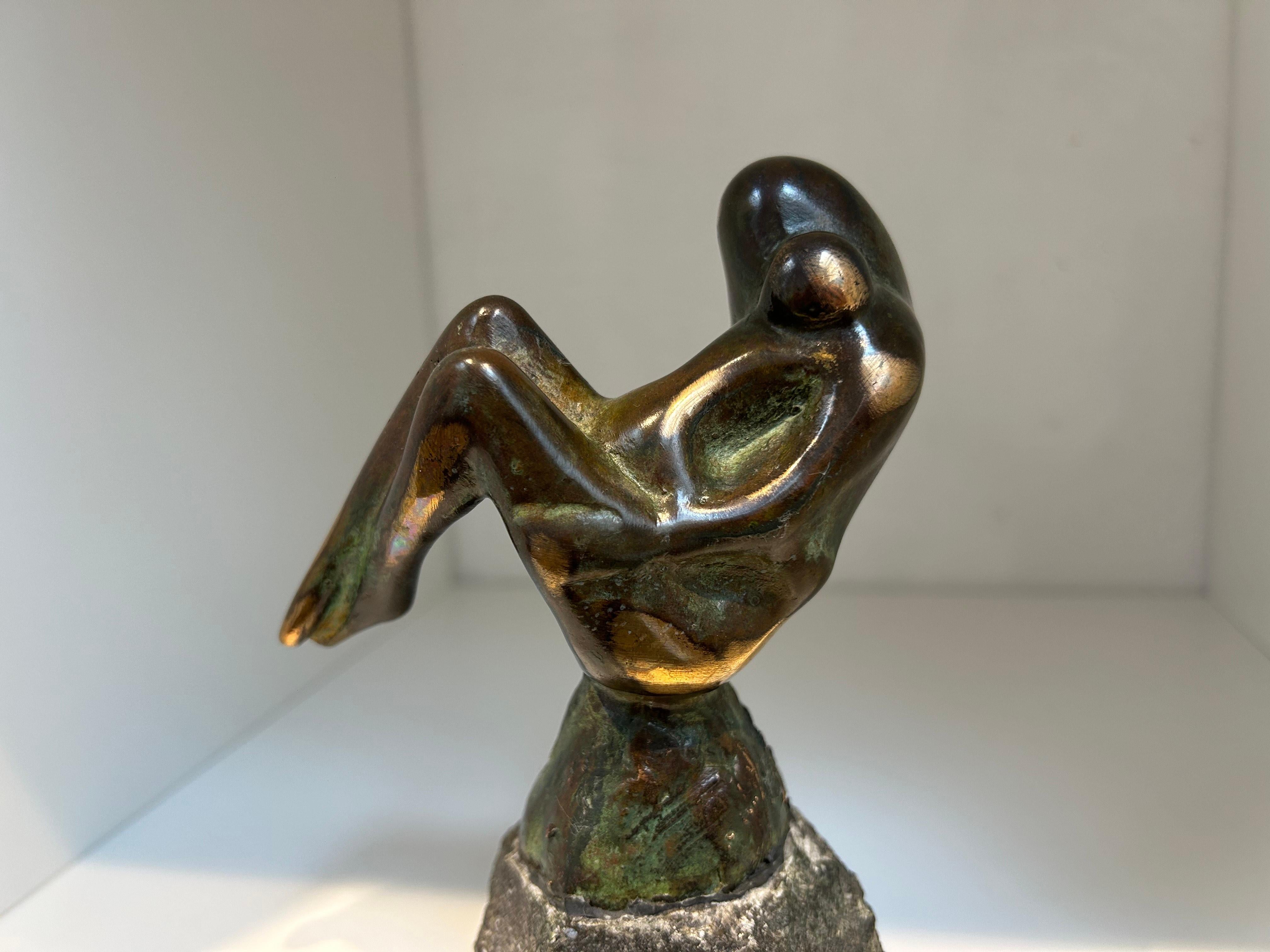 Moeder Studie 3 Madre Studie 3 Bronzo Scultura figurativa contemporanea In magazzino - Figurative Sculpture Oro di Jits Bakker