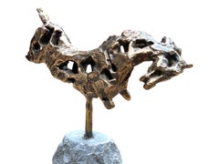 Paard Polished Horse Bronze Sculpture Animal In Stock