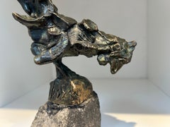 Scharrelkip Free Range Chicken Figurative Animal Sculpture Bronze Contemporary