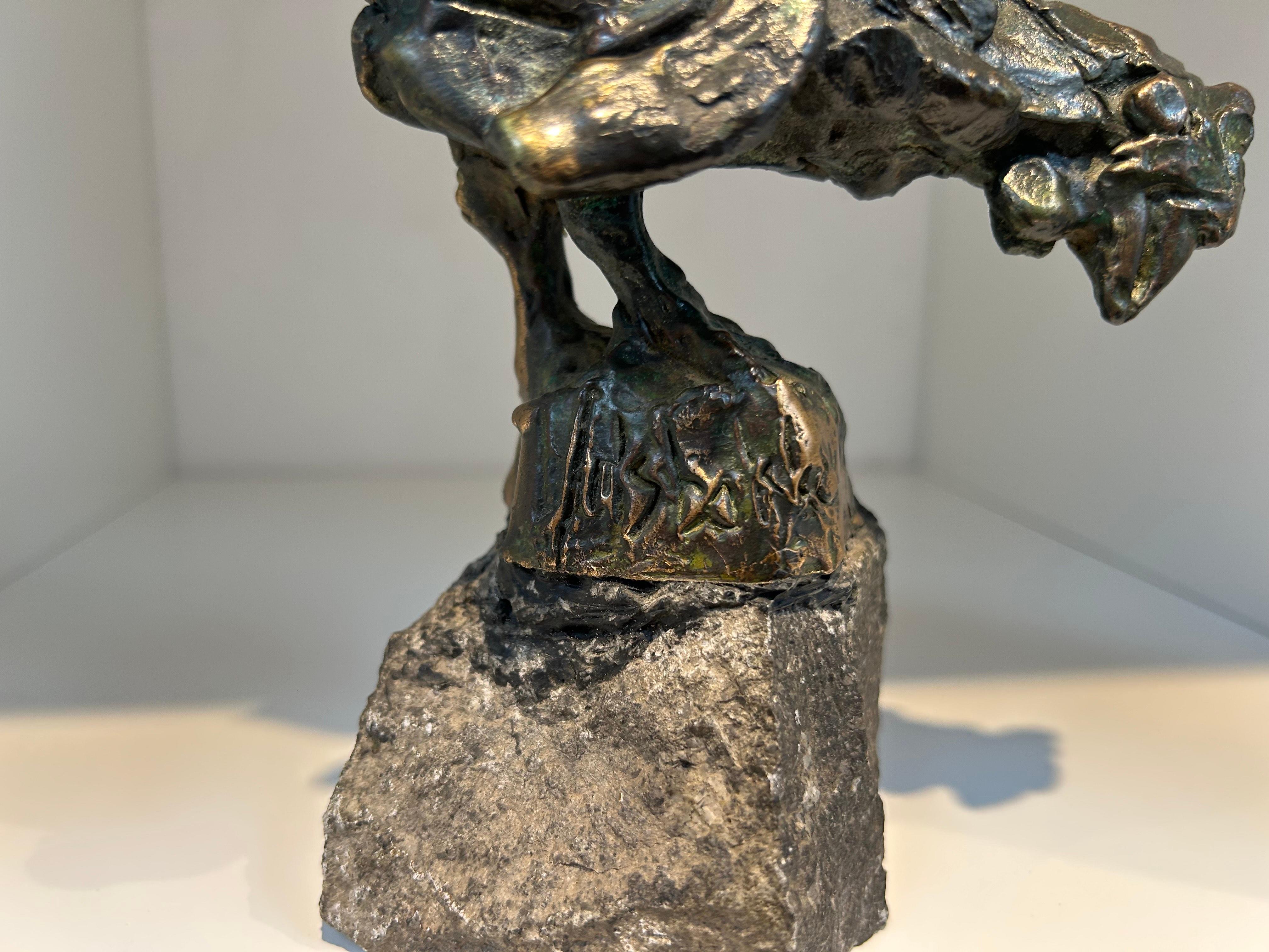 Scharrelkip Free Range Chicken Figurative Animal Sculpture Bronze Contemporary

Jits Bakker was a versatile Dutch artist: sculptor, painter, watercolorist, drawer, glass artist, silversmith, and graphic artist. He refused to be confined by one