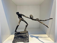Slingeren Swirling Swinging Bronze Sculpture Dancing Figurative In Stock