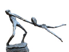 Slingeren Swirling Swinging Escultura de Bronce Bailarina Figurativa En Stock