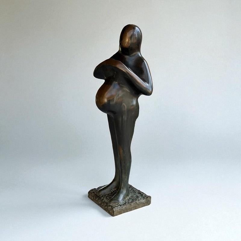 Verlangen n. 3 Desire Longing Scultura in bronzo Figurativa Moderna In magazzino - Abstract Sculpture Oro di Jits Bakker