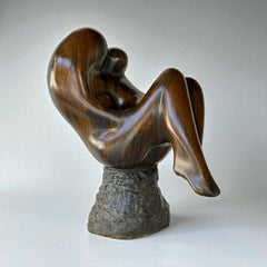 Verlangen no. 5 Desire Longing Bronze Sculpture Figurative Mother In Stock