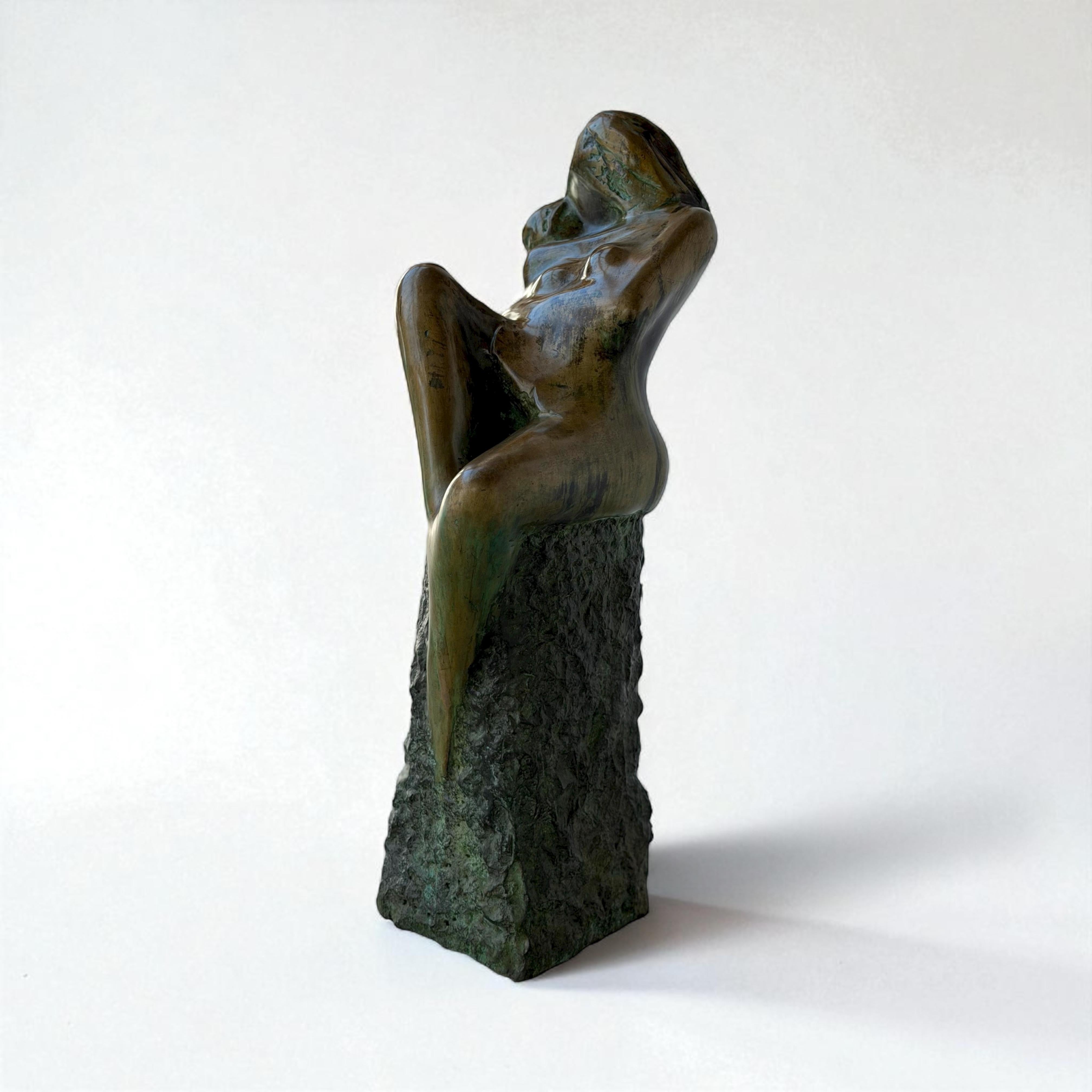 Verlangen no. 6 Desire Longing Bronze Sculpture Mother and Child In Stock