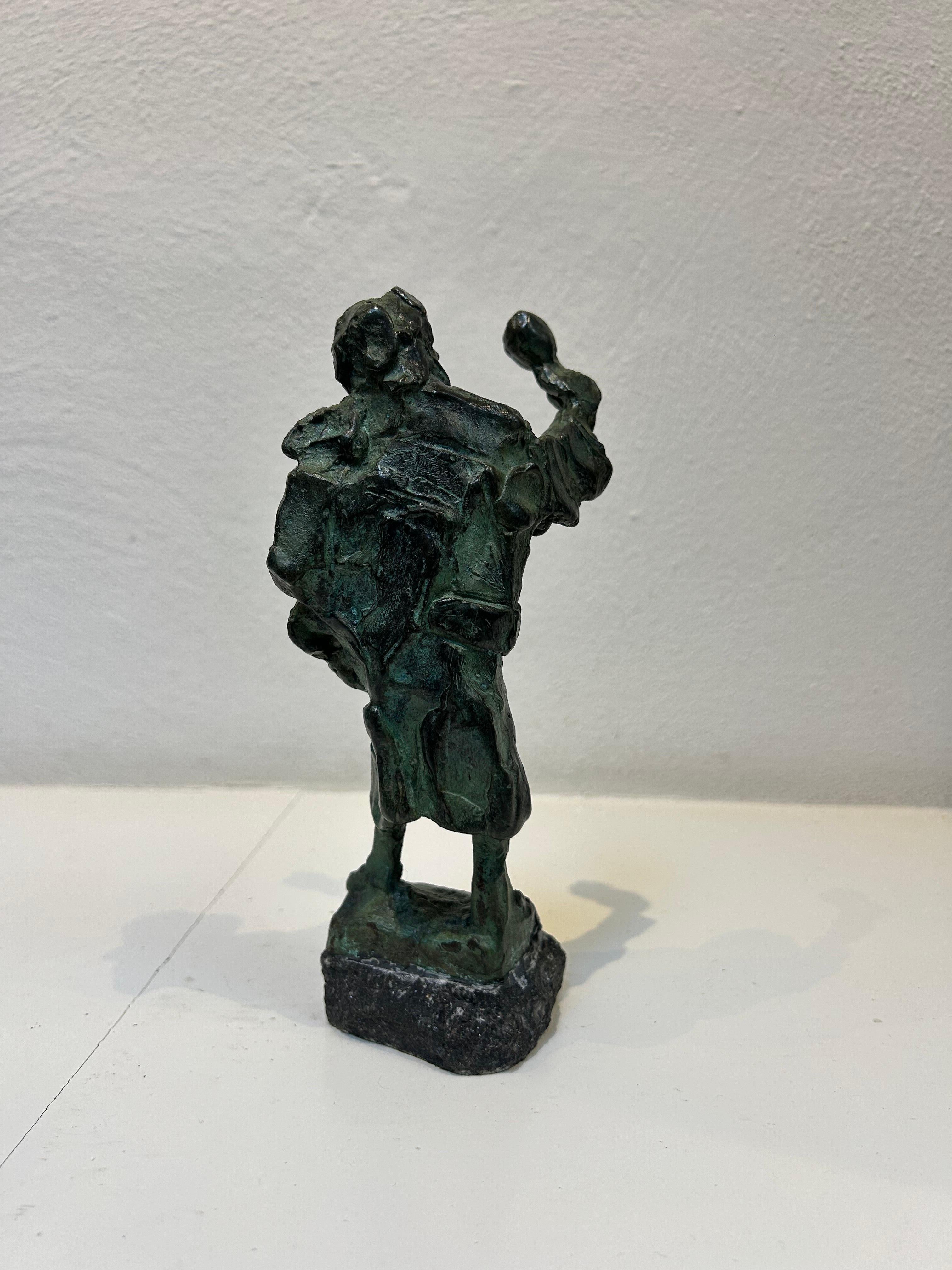 Vinoloog Vinologist Wine Tasting Bronze Figurative Men Sculpture Contemporary For Sale 3