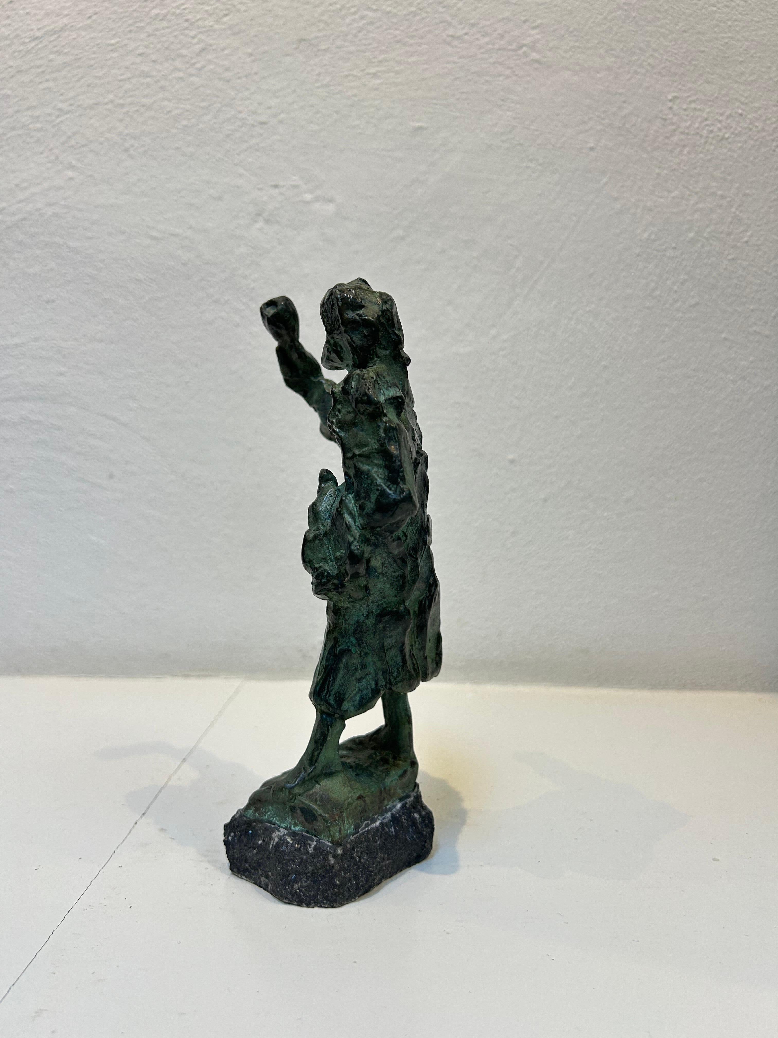 Vinoloog Vinologist Wine Tasting Bronze Figurative Men Sculpture Contemporary For Sale 4