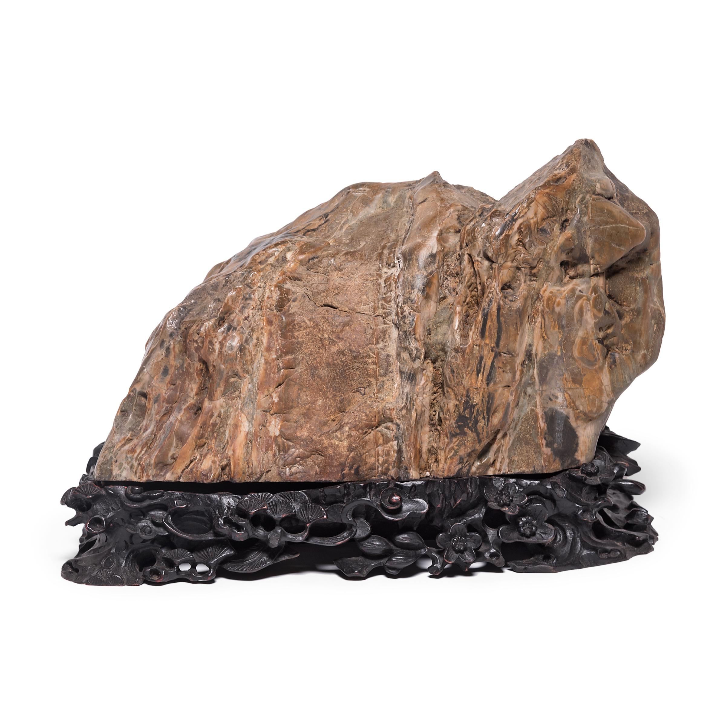 Qing Jiulongbi Mountain Meditation Stone For Sale