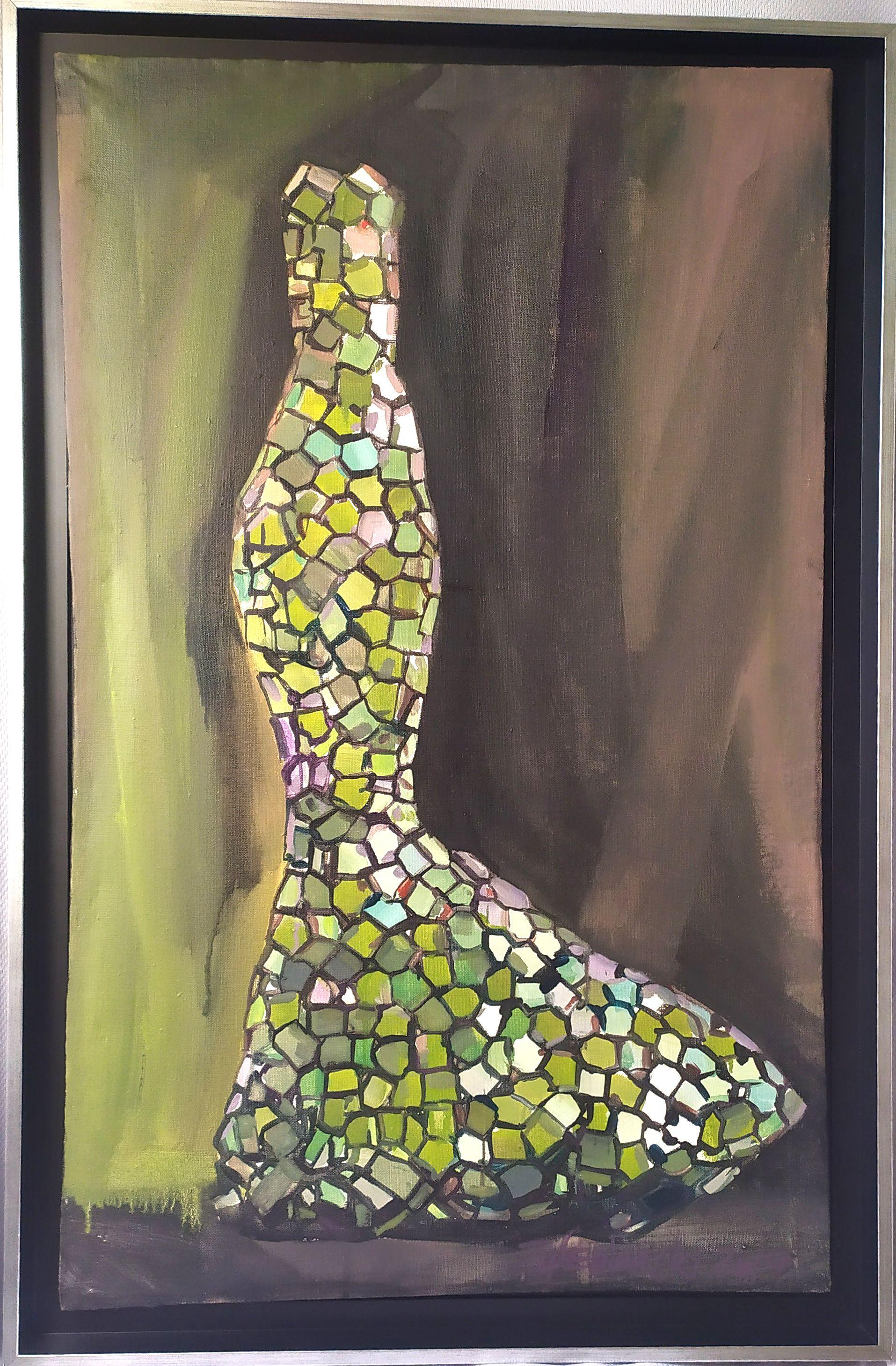 Marmeid Dress, Painting, Acrylic on Canvas For Sale 2
