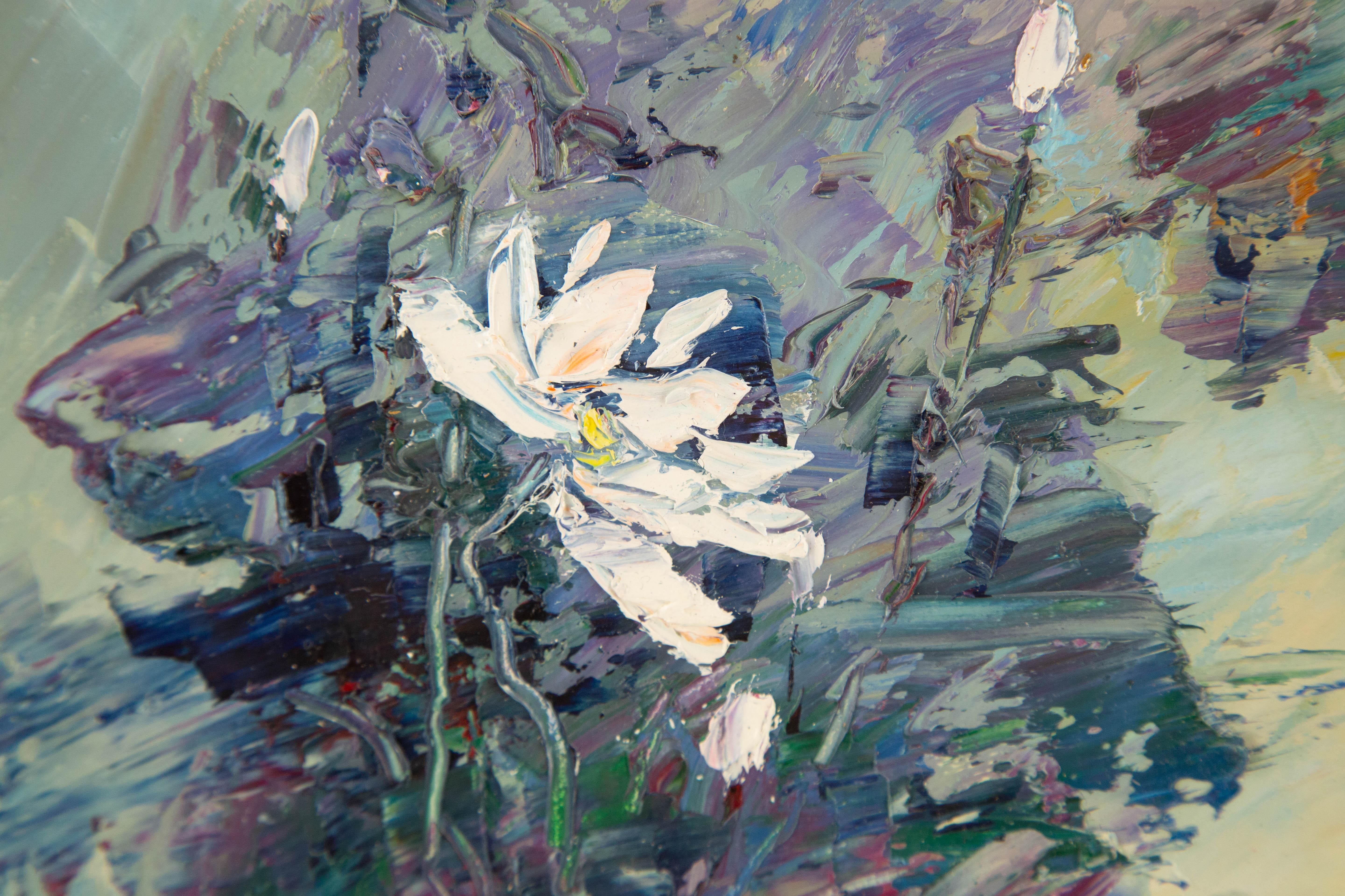 Jiwei Chen Floral Original Öl auf Leinwand 
