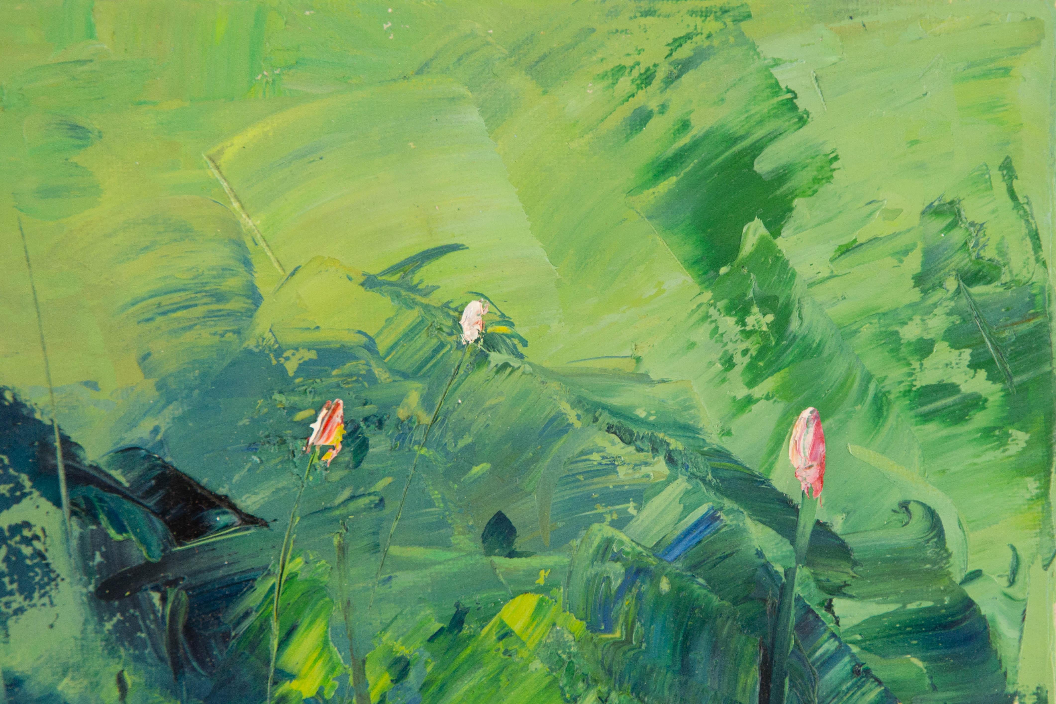  Titel: Blume III
 Medium: Öl auf Leinwand
 Größe: 15,25 x 11,5 Zoll
 Rahmen: Einrahmungsmöglichkeiten vorhanden!
 Zustand: Das Gemälde scheint in ausgezeichnetem Zustand zu sein.
 Hinweis: Dieses Gemälde ist nicht aufgespannt und wird gerollt