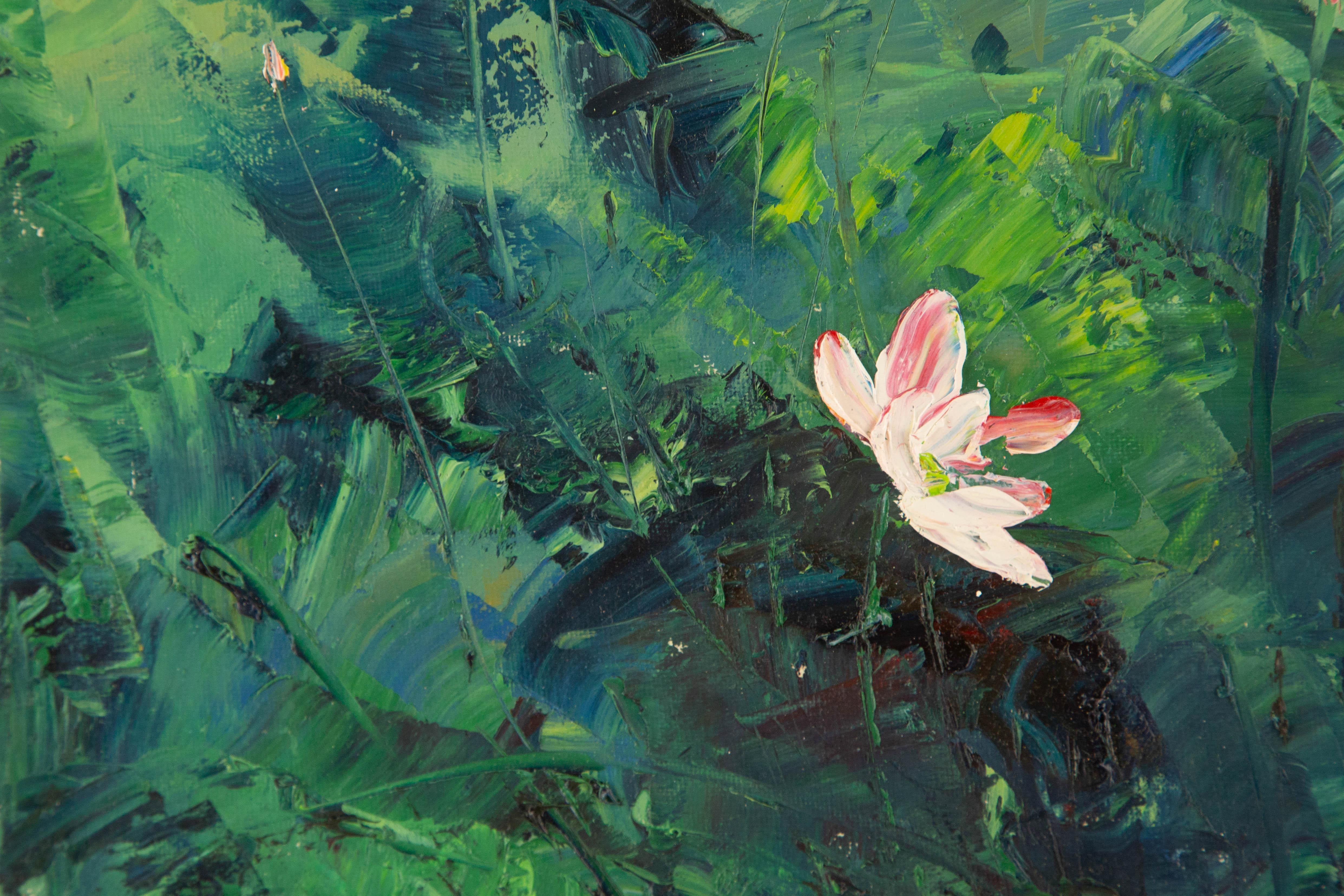 Jiwei Chen Floral Original Öl auf Leinwand 