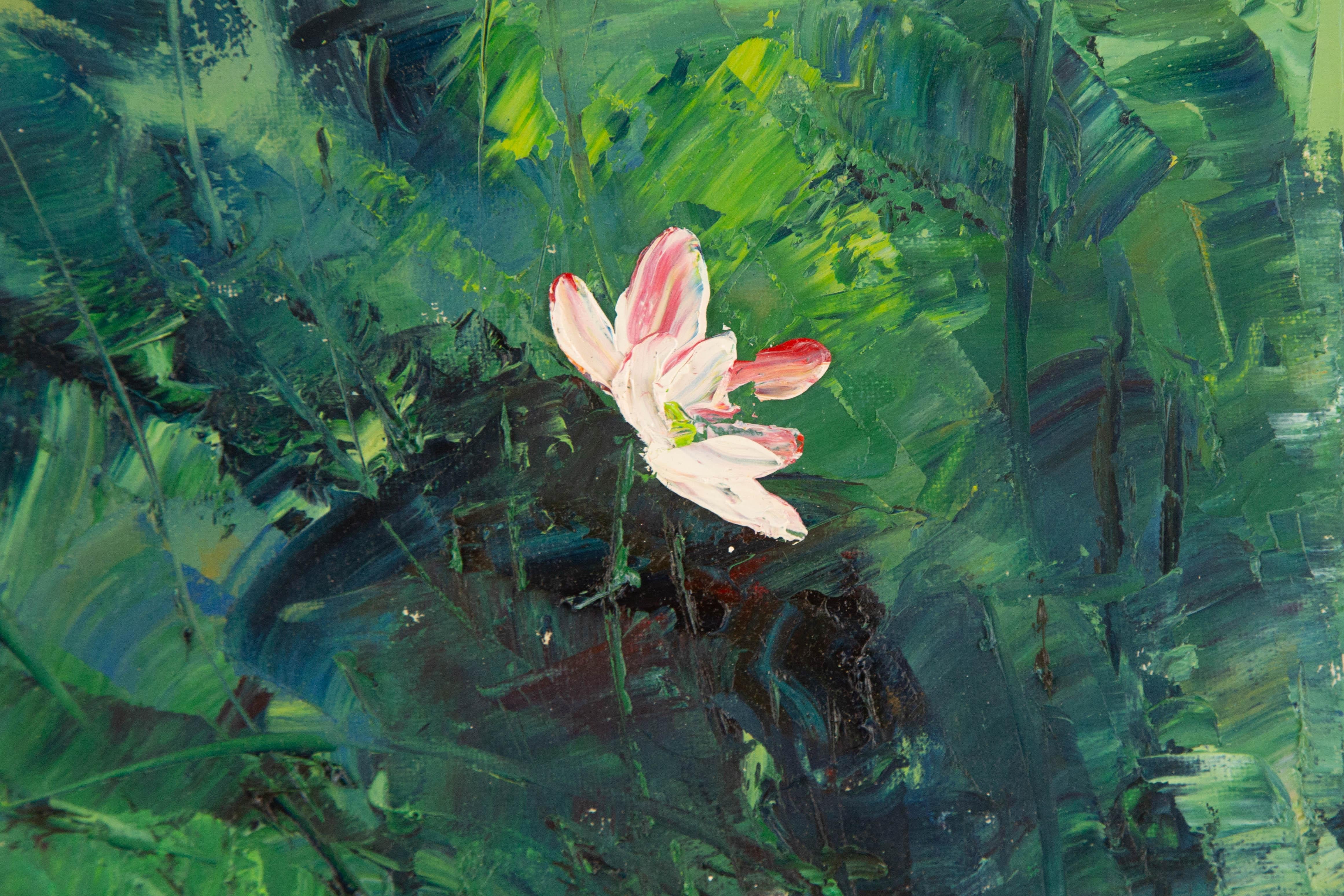Jiwei Chen Floral Original Öl auf Leinwand 