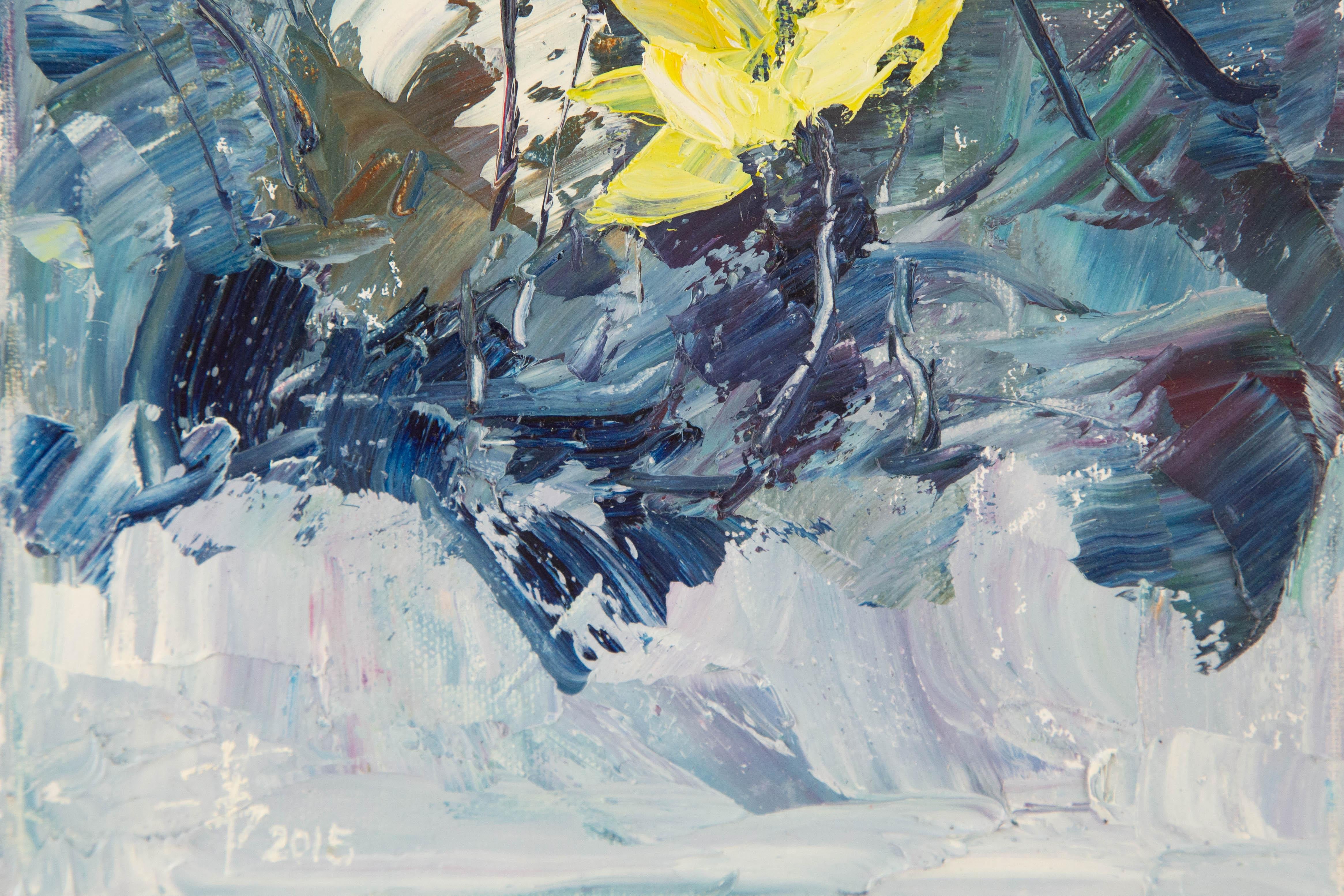 Jiwei Chen Floral Original Öl auf Leinwand 