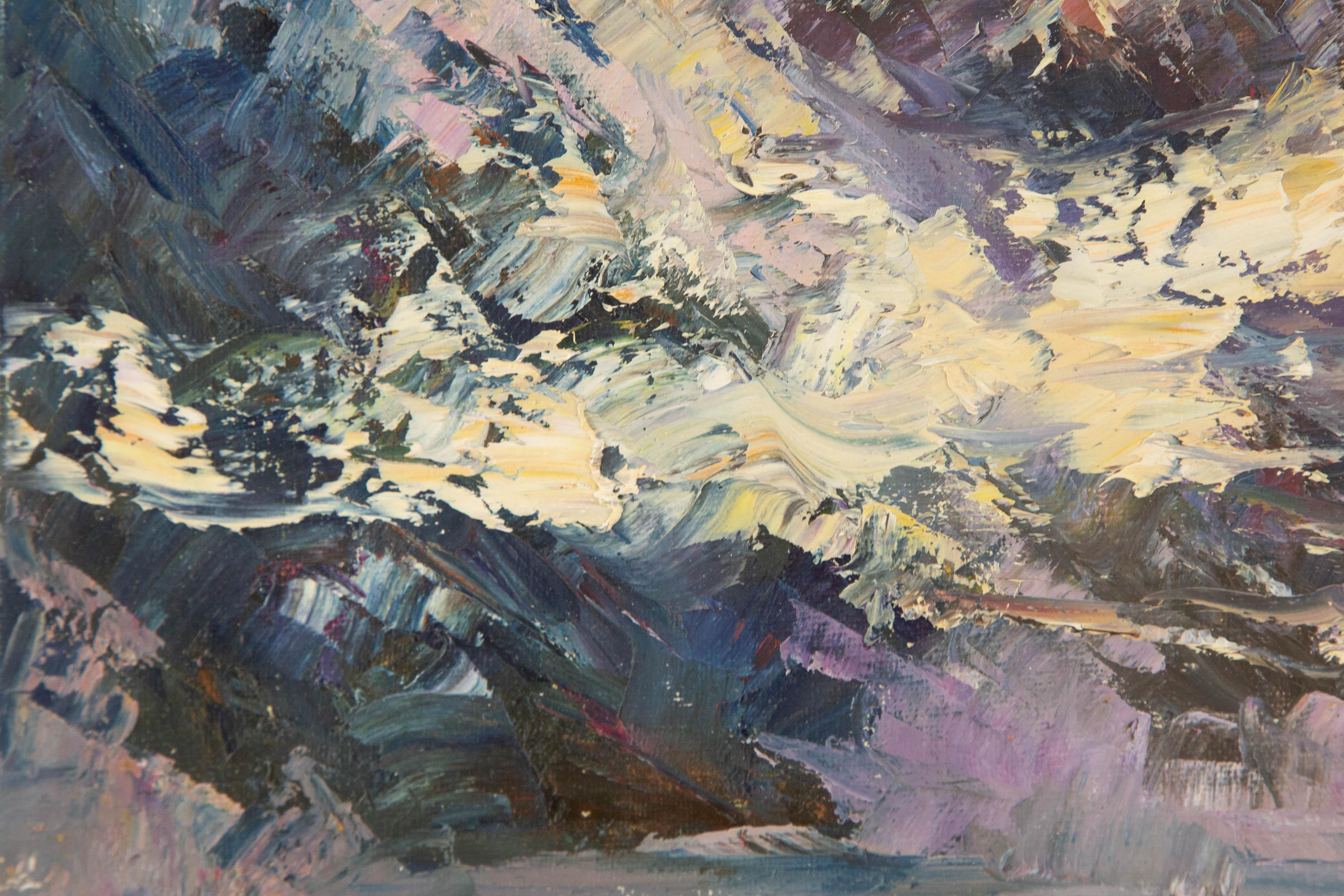 Jiwei Chen Florales Original Öl auf Leinwand 