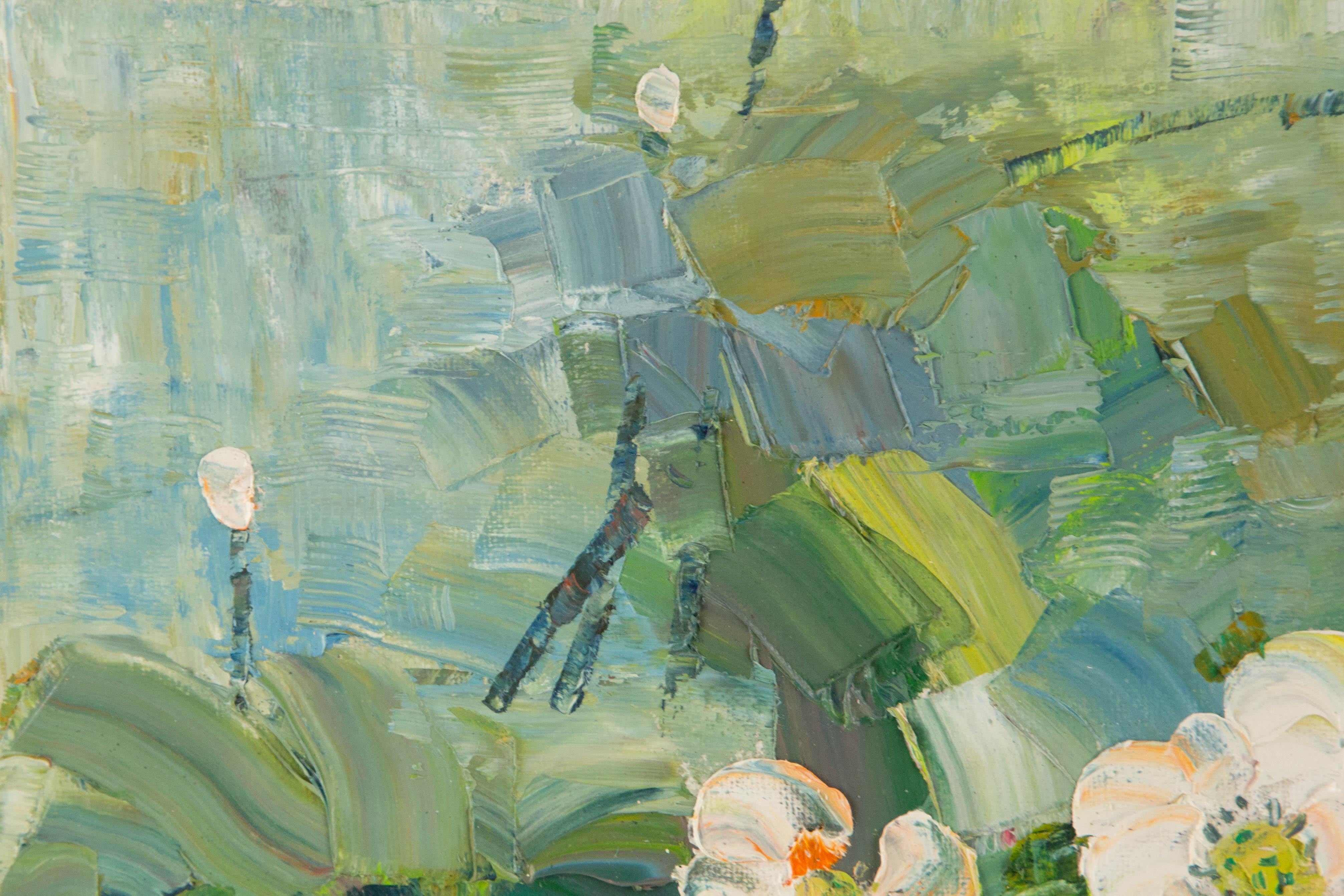 Jiwei Chen Floral Original Öl auf Leinwand 