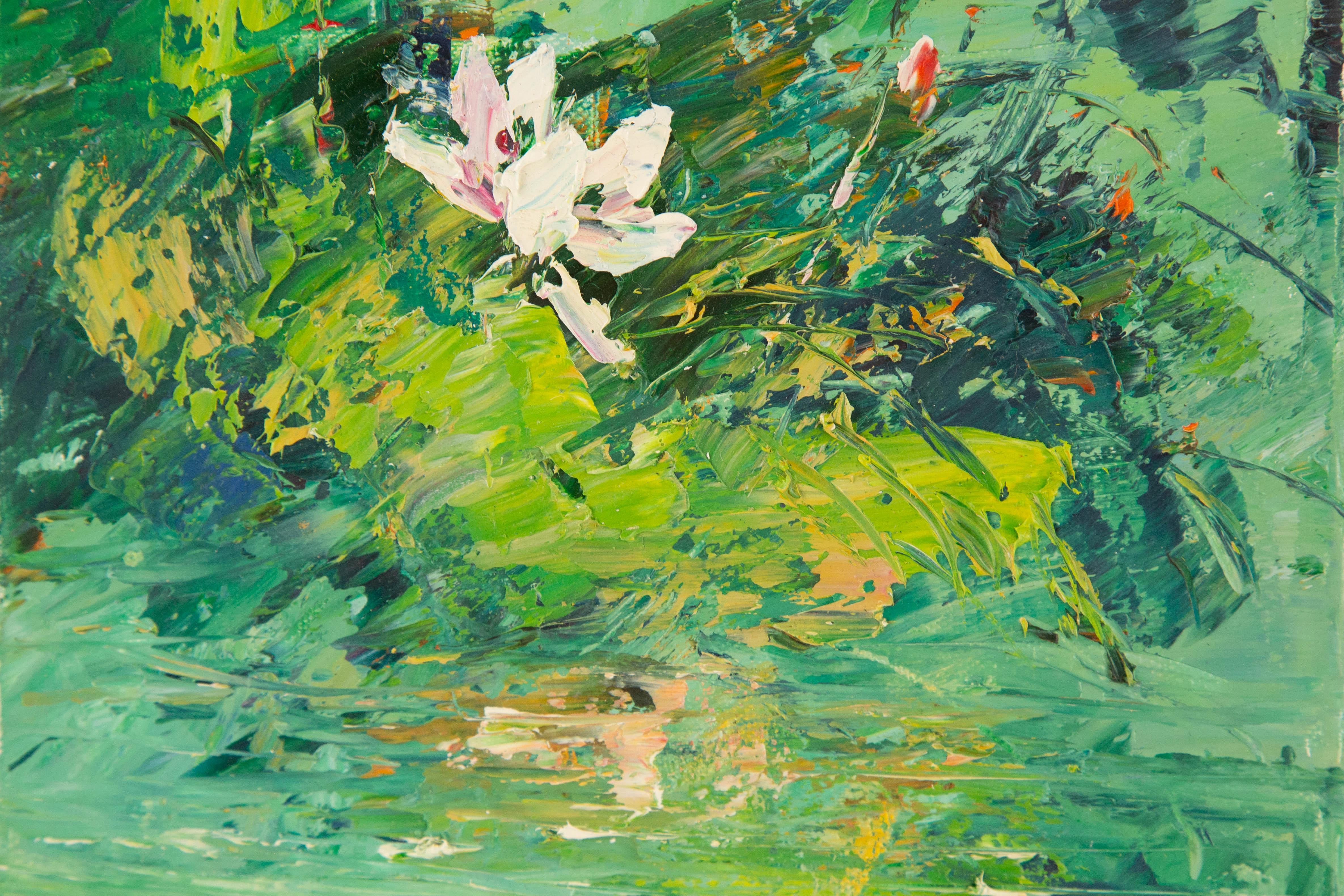 Jiwei Chen Floral Original Öl auf Leinwand 