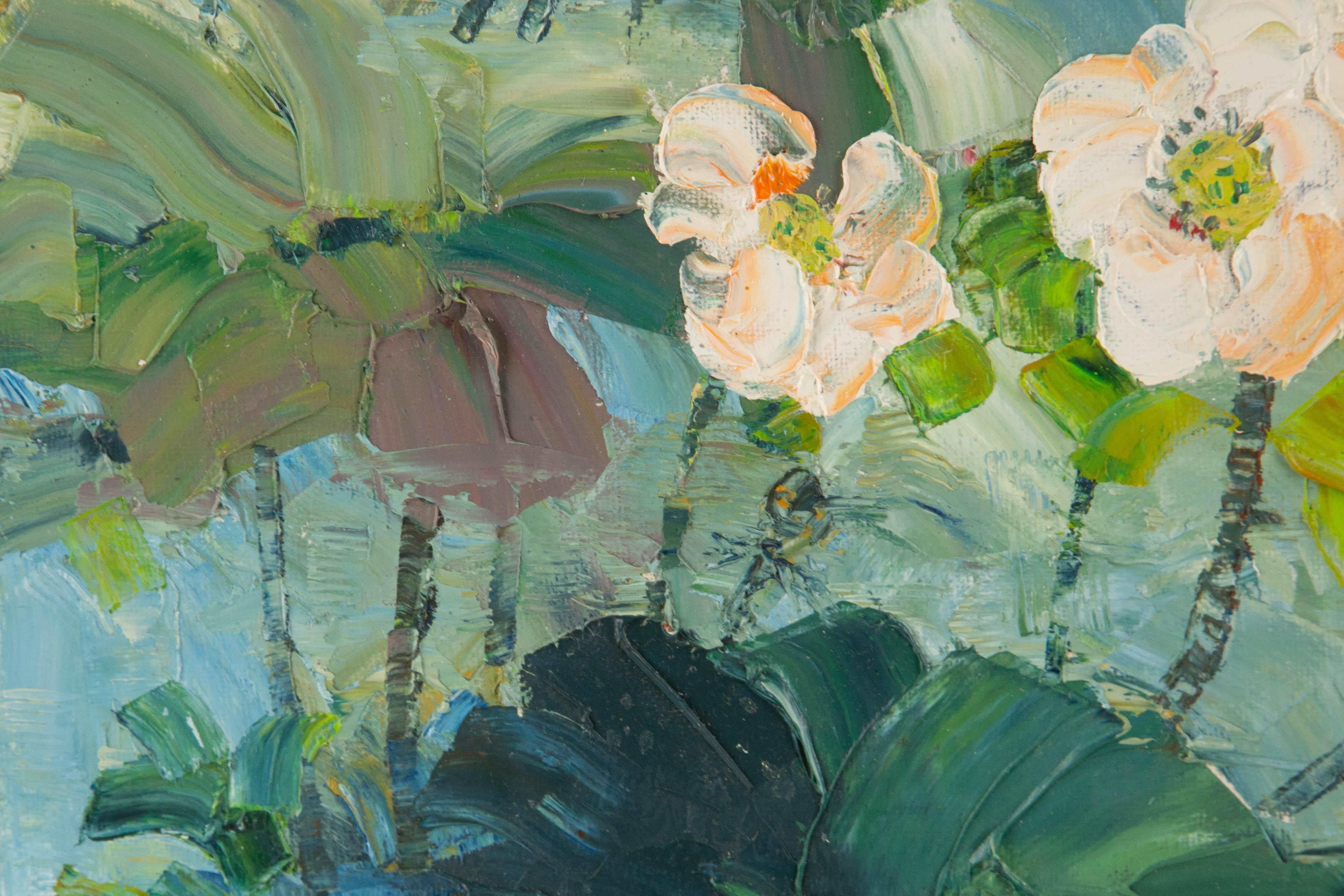 Jiwei Chen Floral Original Öl auf Leinwand 