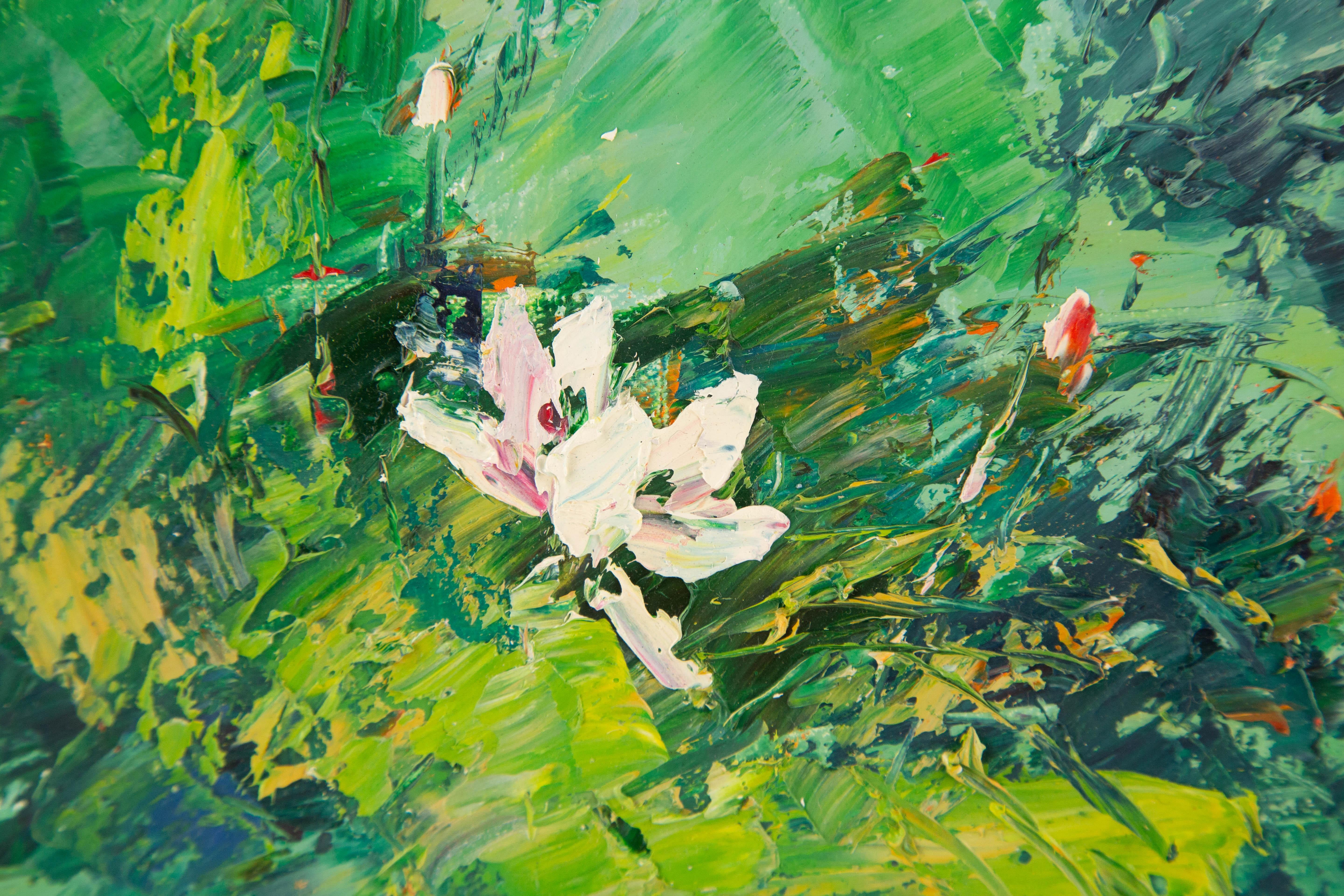 Jiwei Chen Floral Original Öl auf Leinwand 