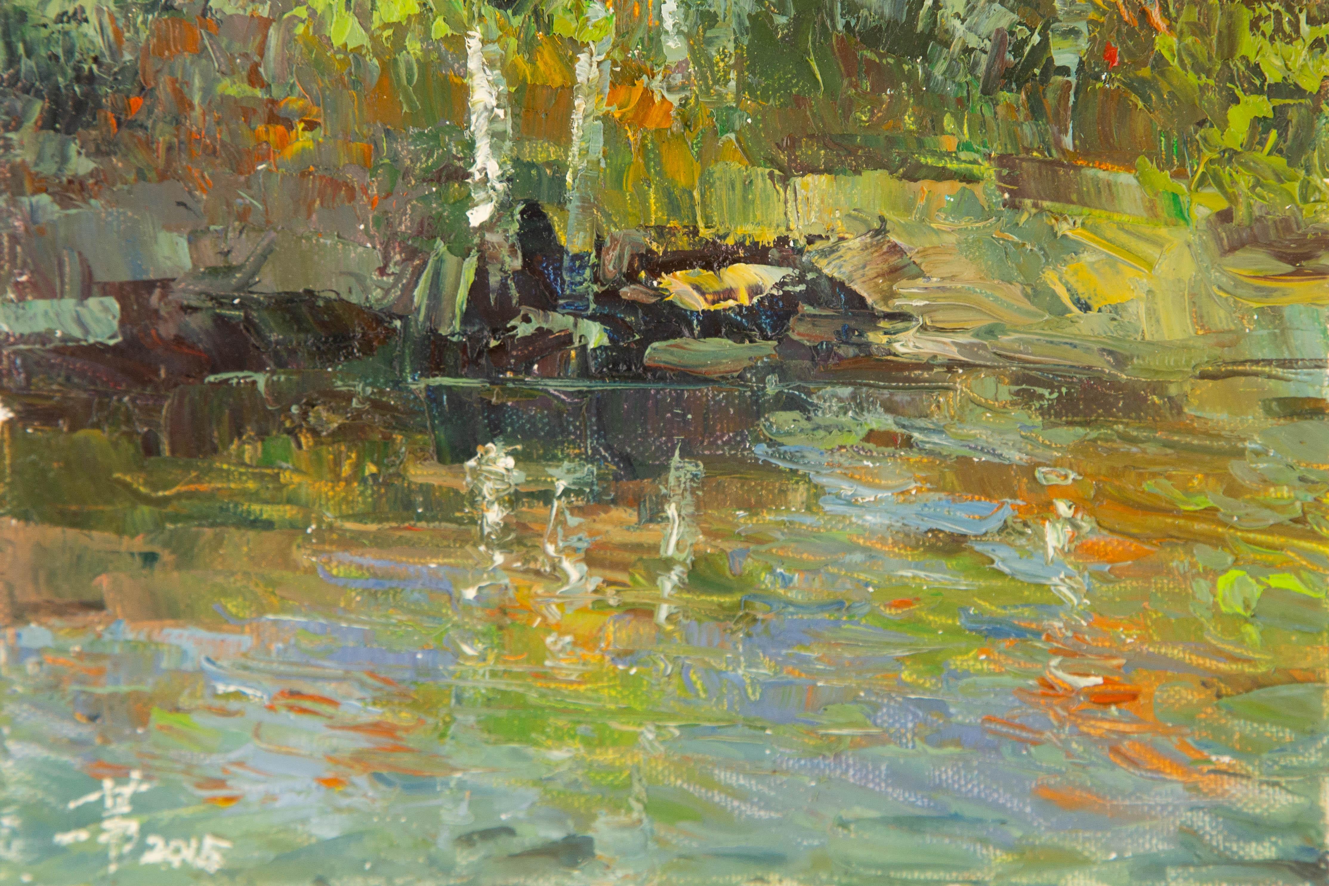 Jiwei Chen Landscape Original Oil On Canvas 
