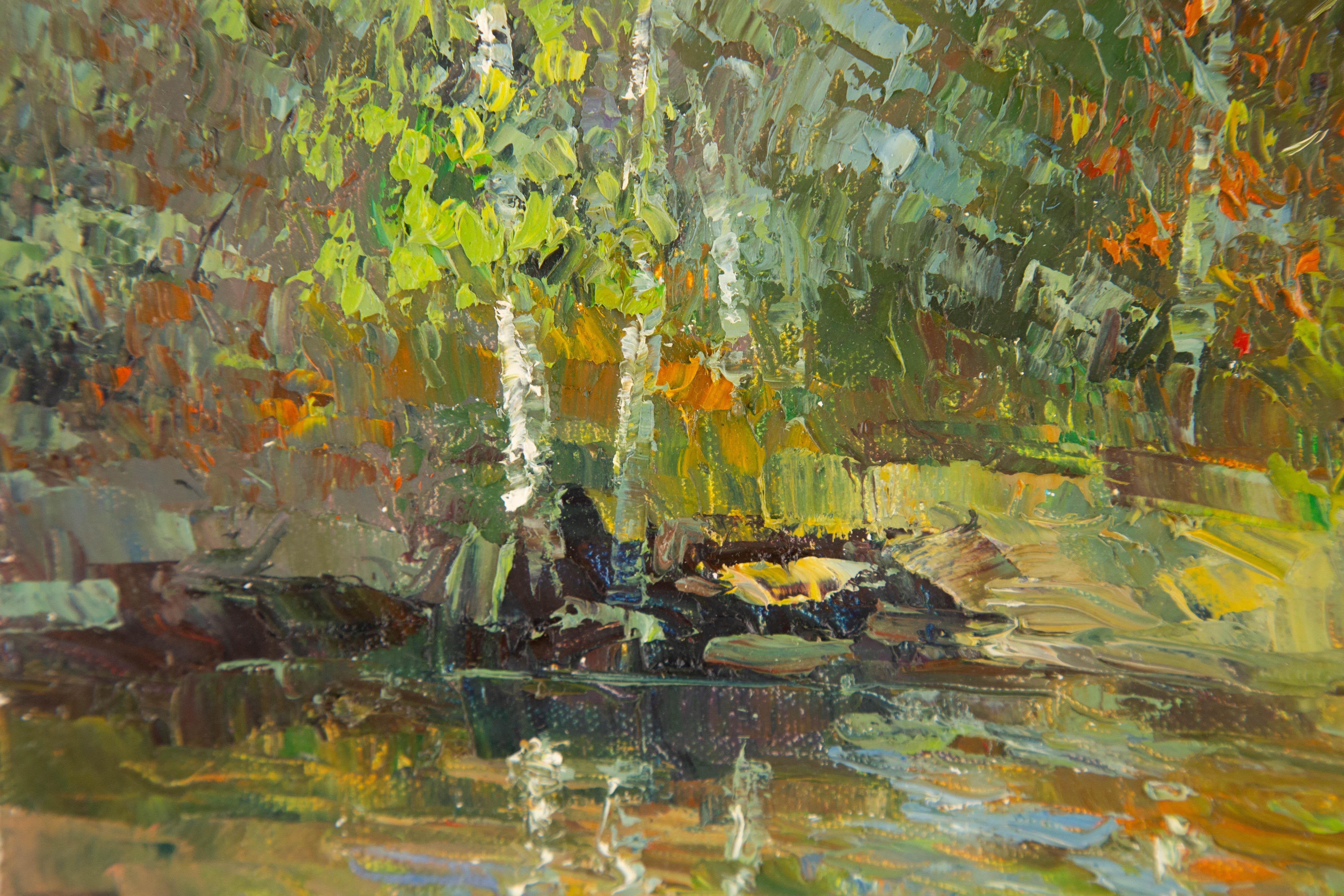 Jiwei Chen Landscape Original Oil On Canvas 