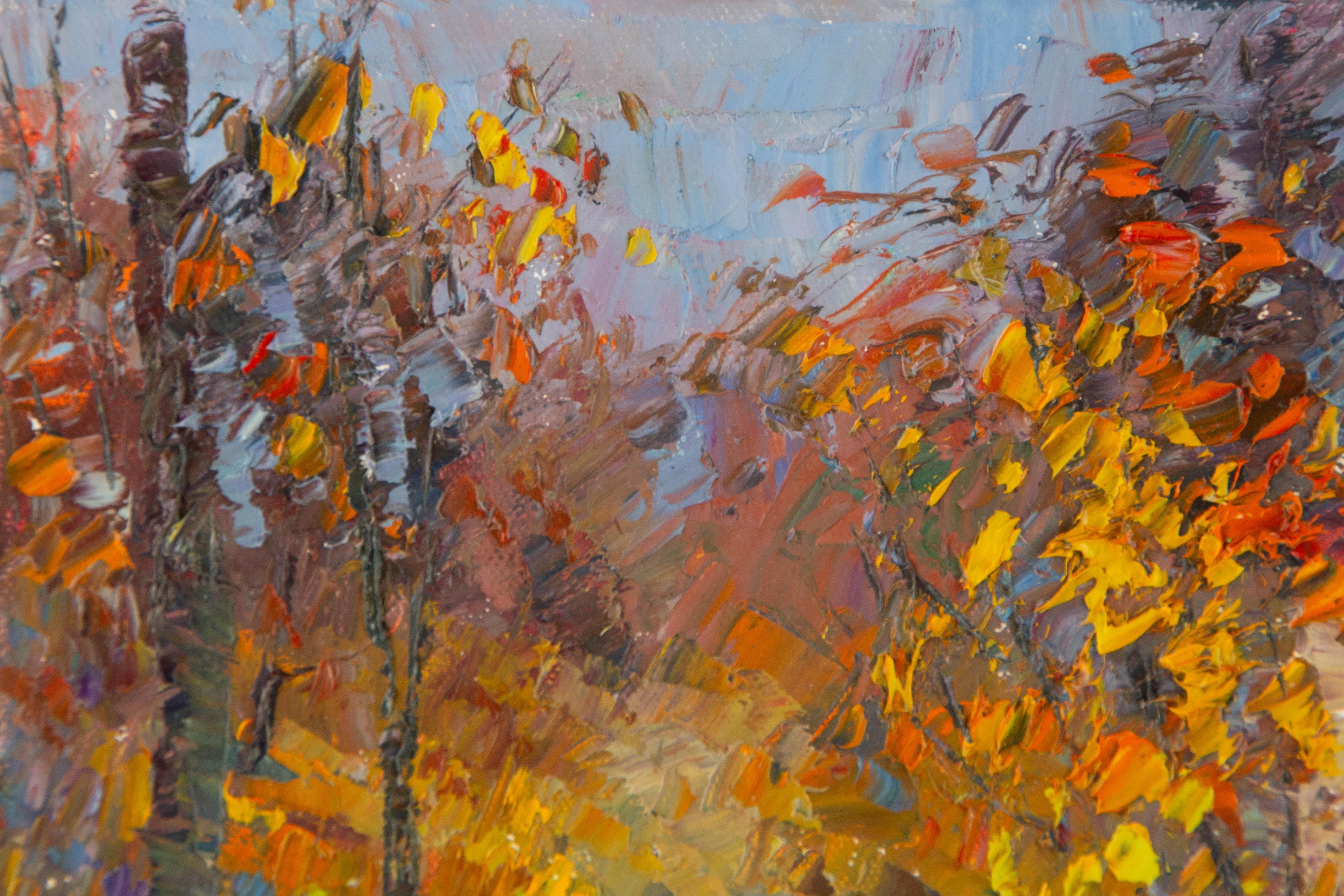 Jiwei Chen Landschaft Original Öl auf Leinwand 