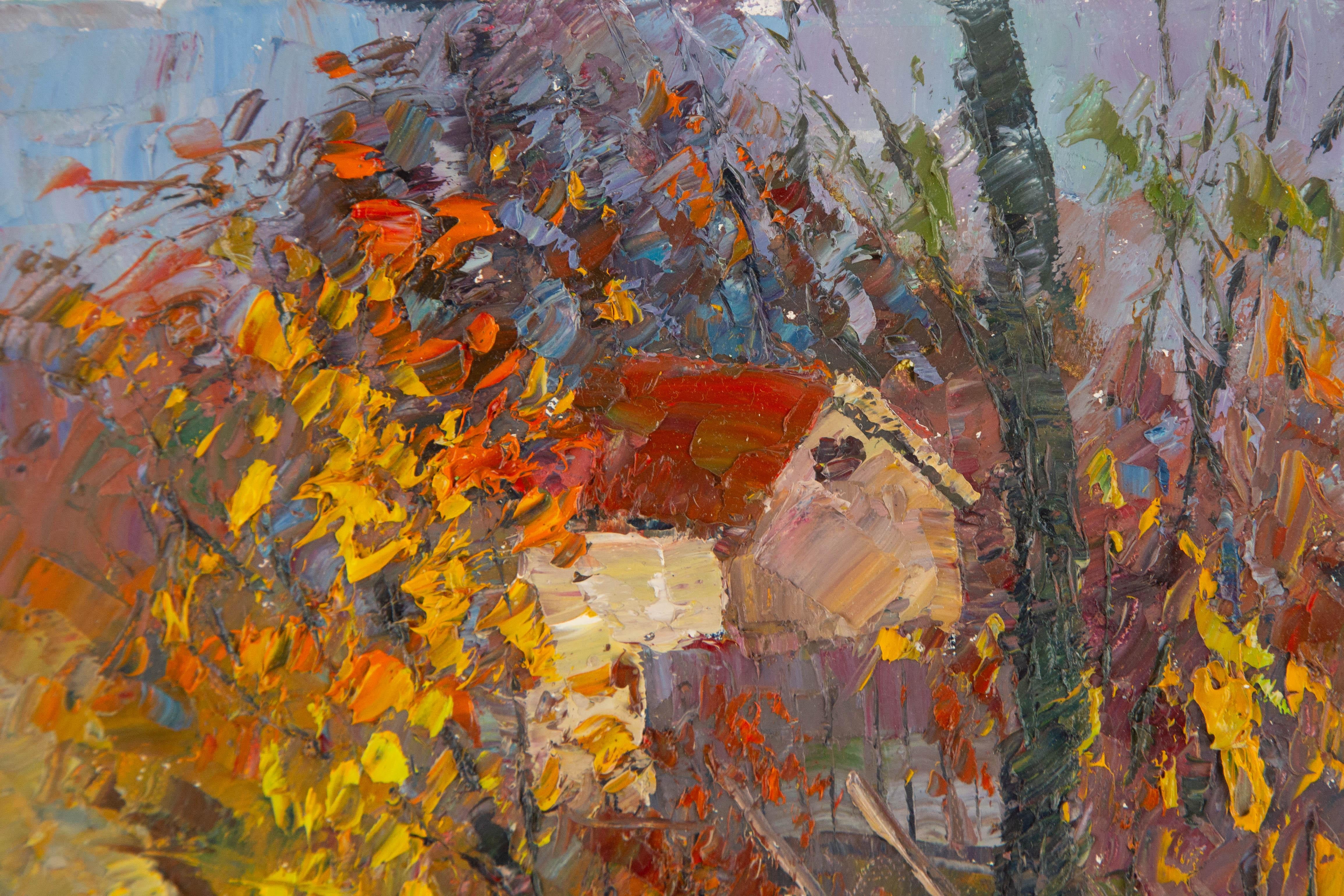  Titel: Herbst II
 Medium: Öl auf Leinwand
 Größe: 7,5 x 11,5 Zoll
 Rahmen: Einrahmungsmöglichkeiten vorhanden!
 Zustand: Das Gemälde scheint in ausgezeichnetem Zustand zu sein.
 Hinweis: Dieses Gemälde ist nicht aufgespannt und wird gerollt