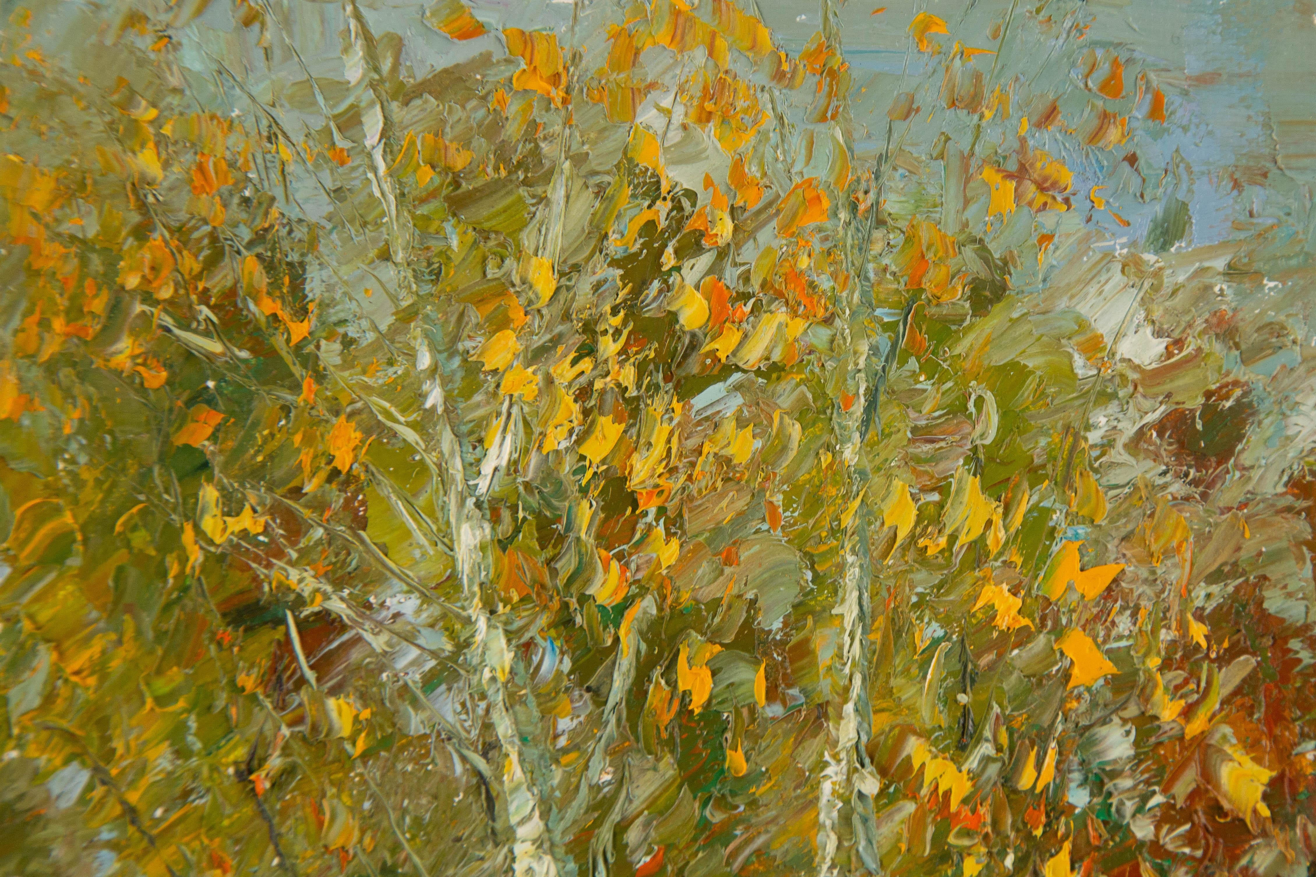  Titel: Herbst II
 Medium: Öl auf Leinwand
 Größe: 11,5 x 7,5 Zoll
 Rahmen: Einrahmungsmöglichkeiten vorhanden!
 Zustand: Das Gemälde scheint in ausgezeichnetem Zustand zu sein.
 Hinweis: Dieses Gemälde ist nicht aufgespannt und wird gerollt