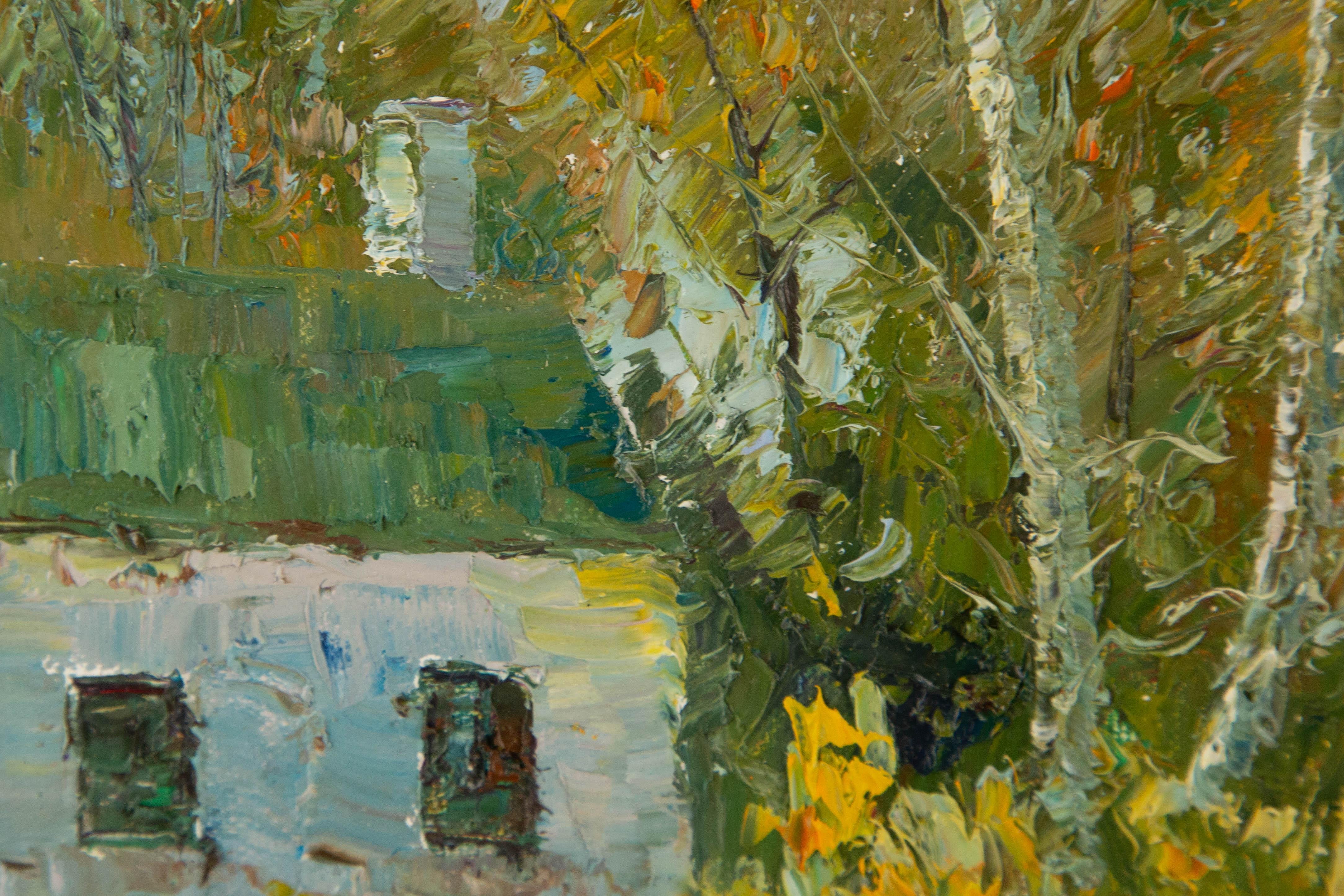 Jiwei Chen Landscape Original Oil On Canvas 