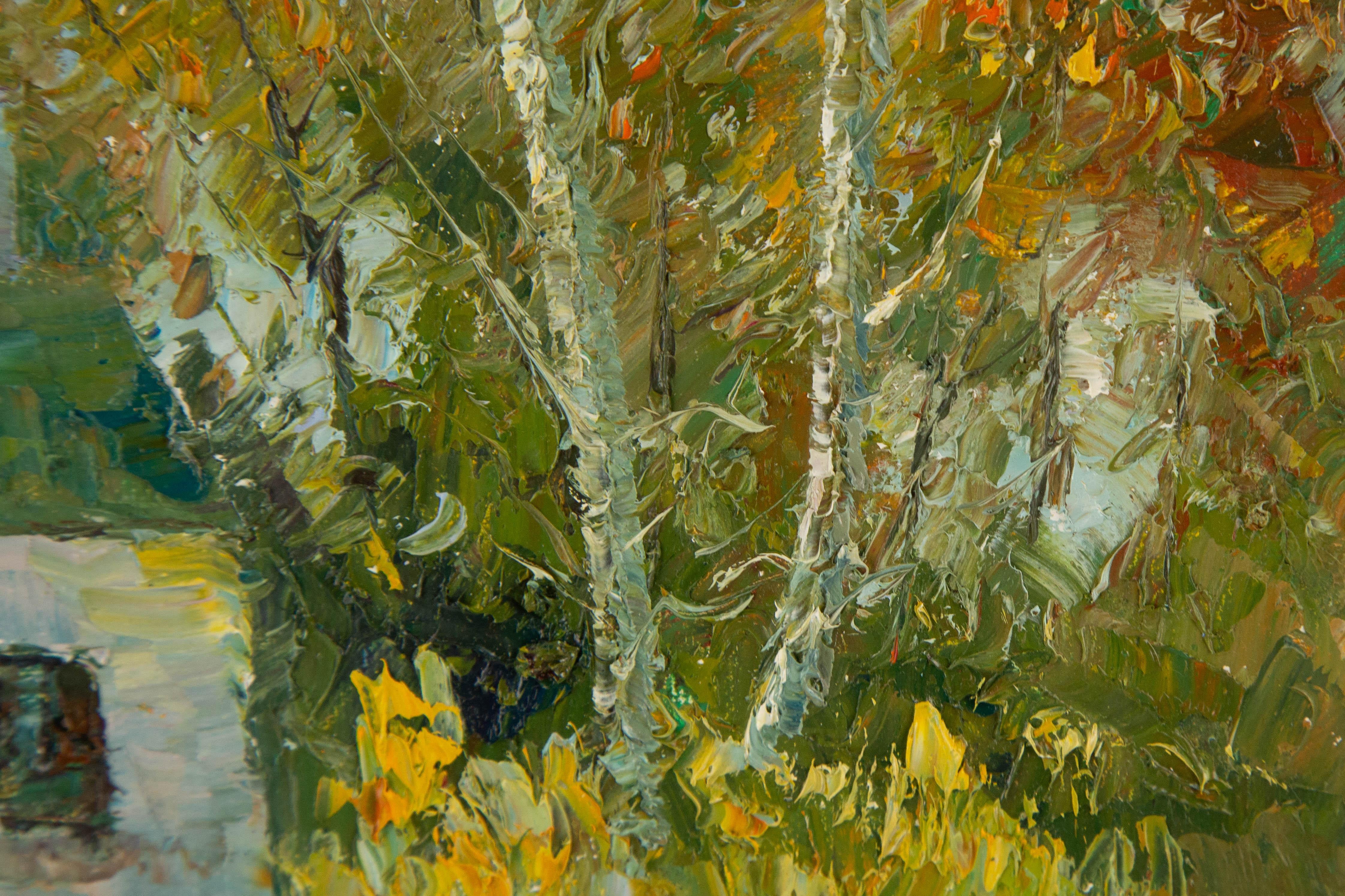 Jiwei Chen Landscape Original Oil On Canvas 