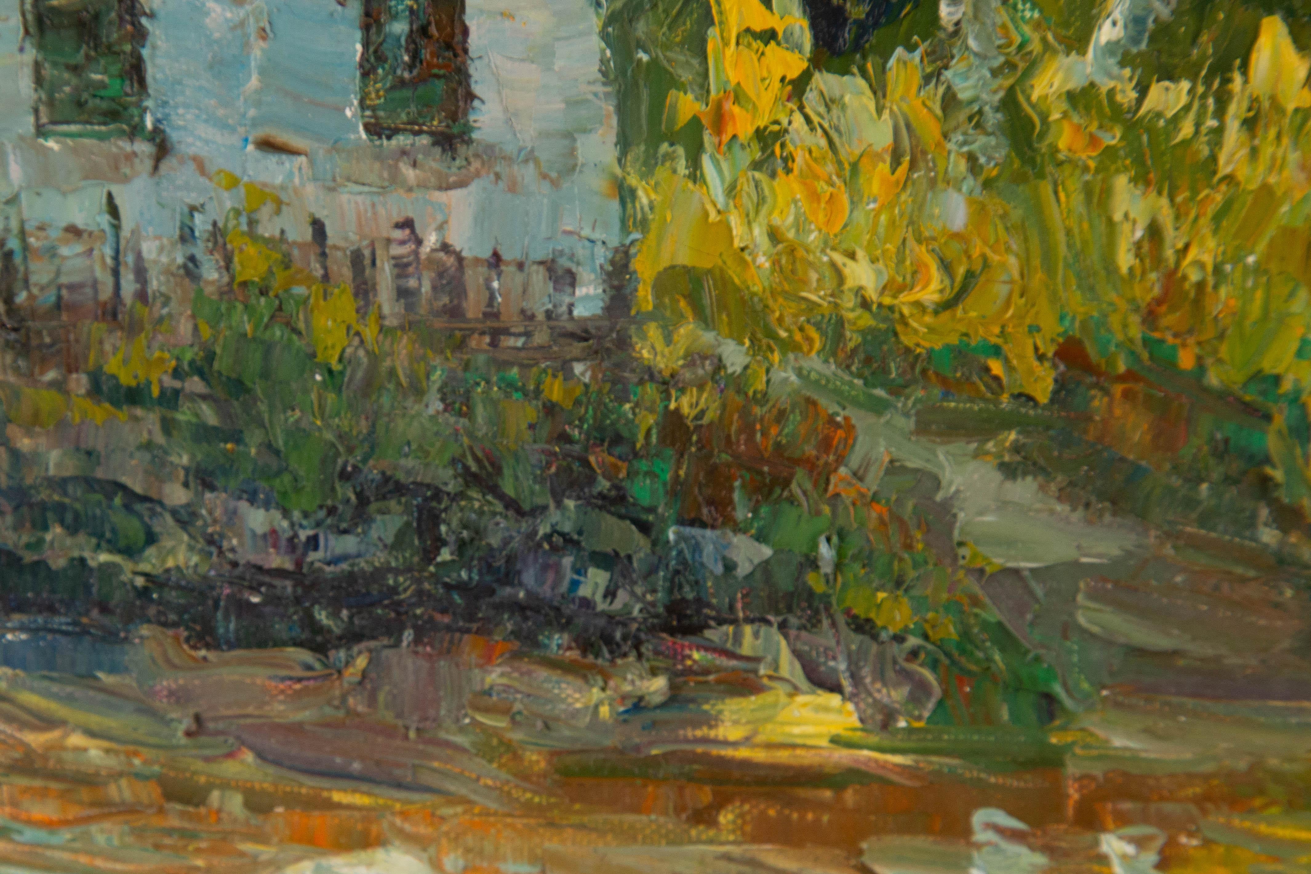 Jiwei Chen Landscape Original Oil On Canvas 