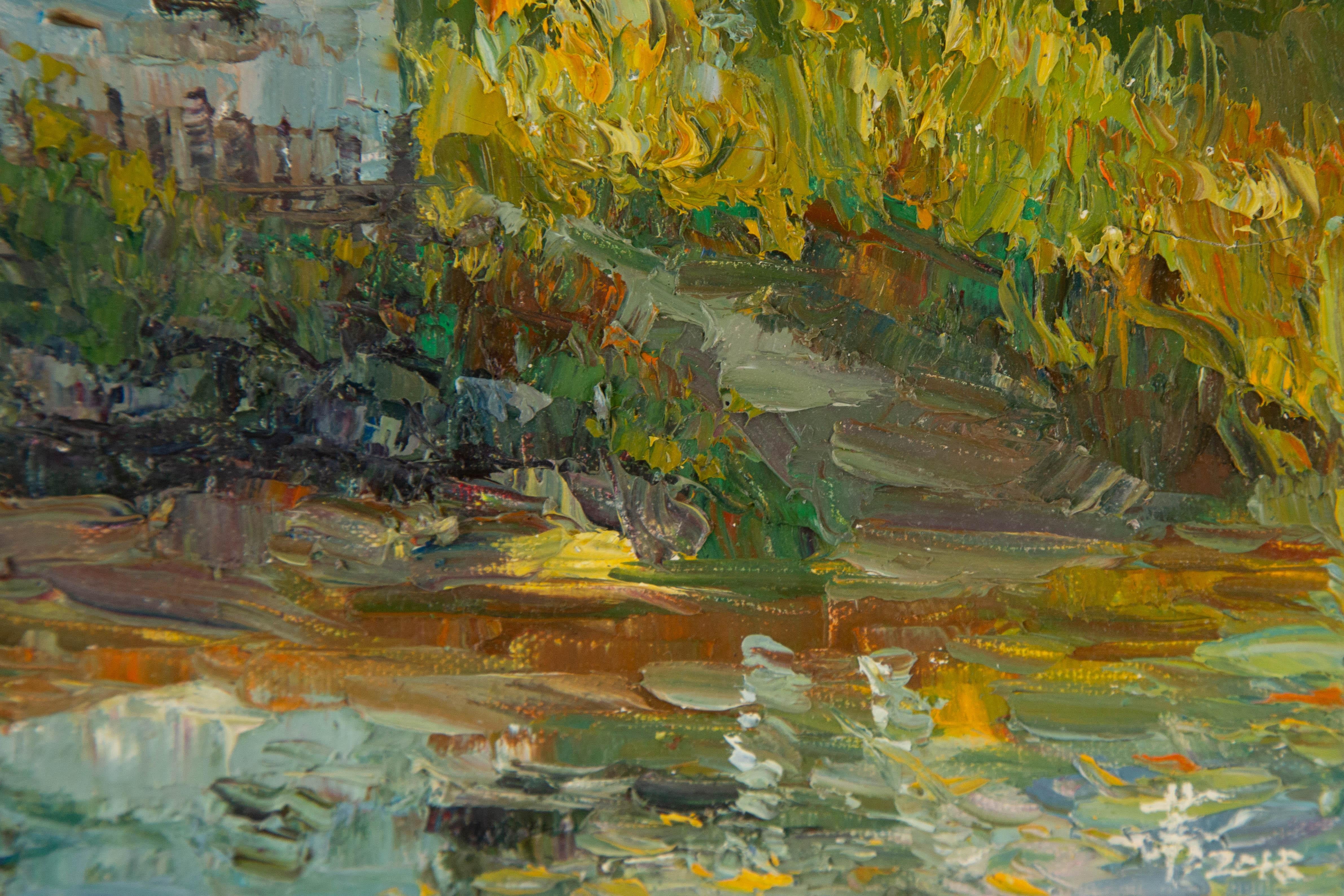 Jiwei Chen Landscape Original Oil On Canvas 