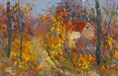 Jiwei Chen Landscape Original Oil On Canvas "Autumn II"