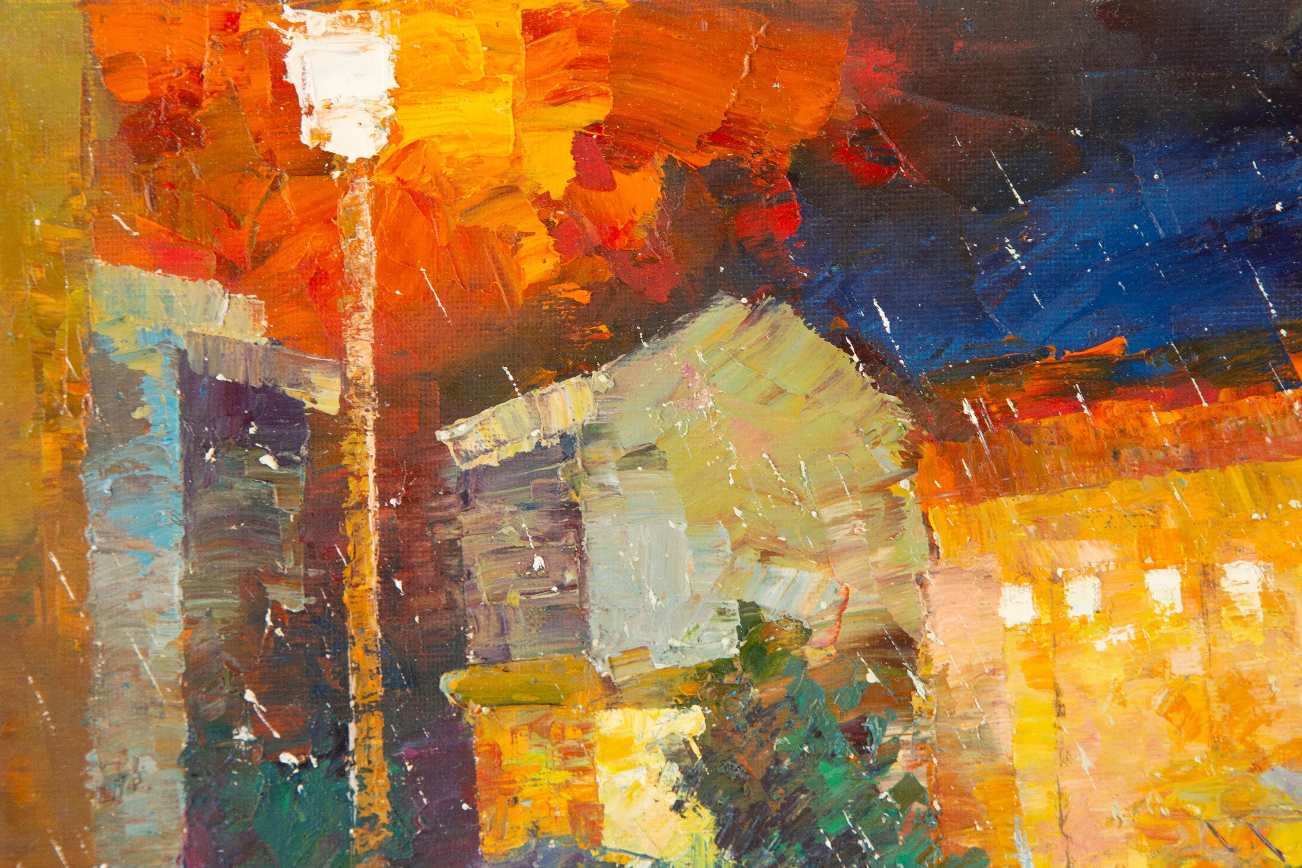 Jiwei Chen Landscape Original Oil On Canvas 