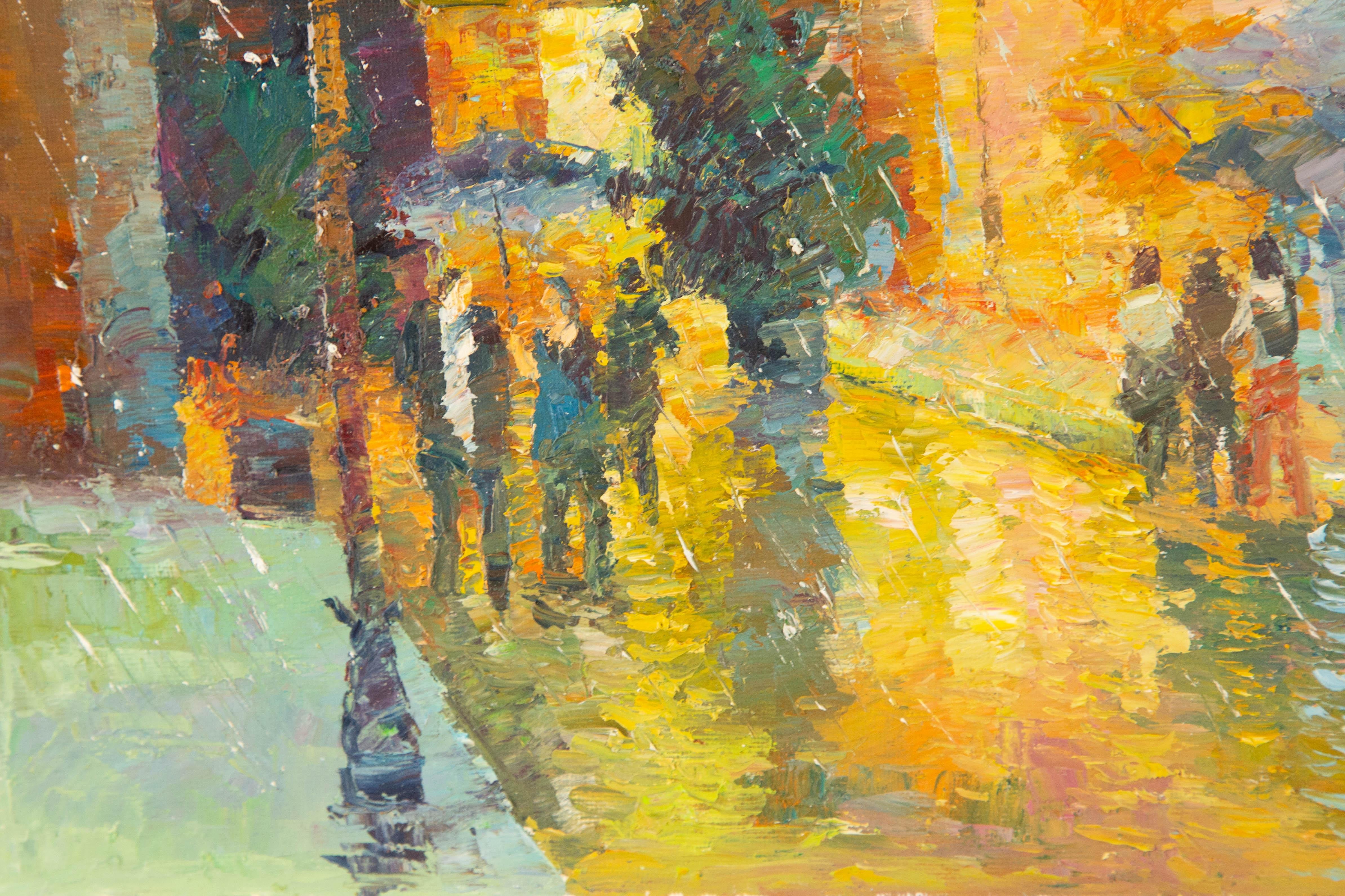 Jiwei Chen Landscape Original Oil On Canvas 