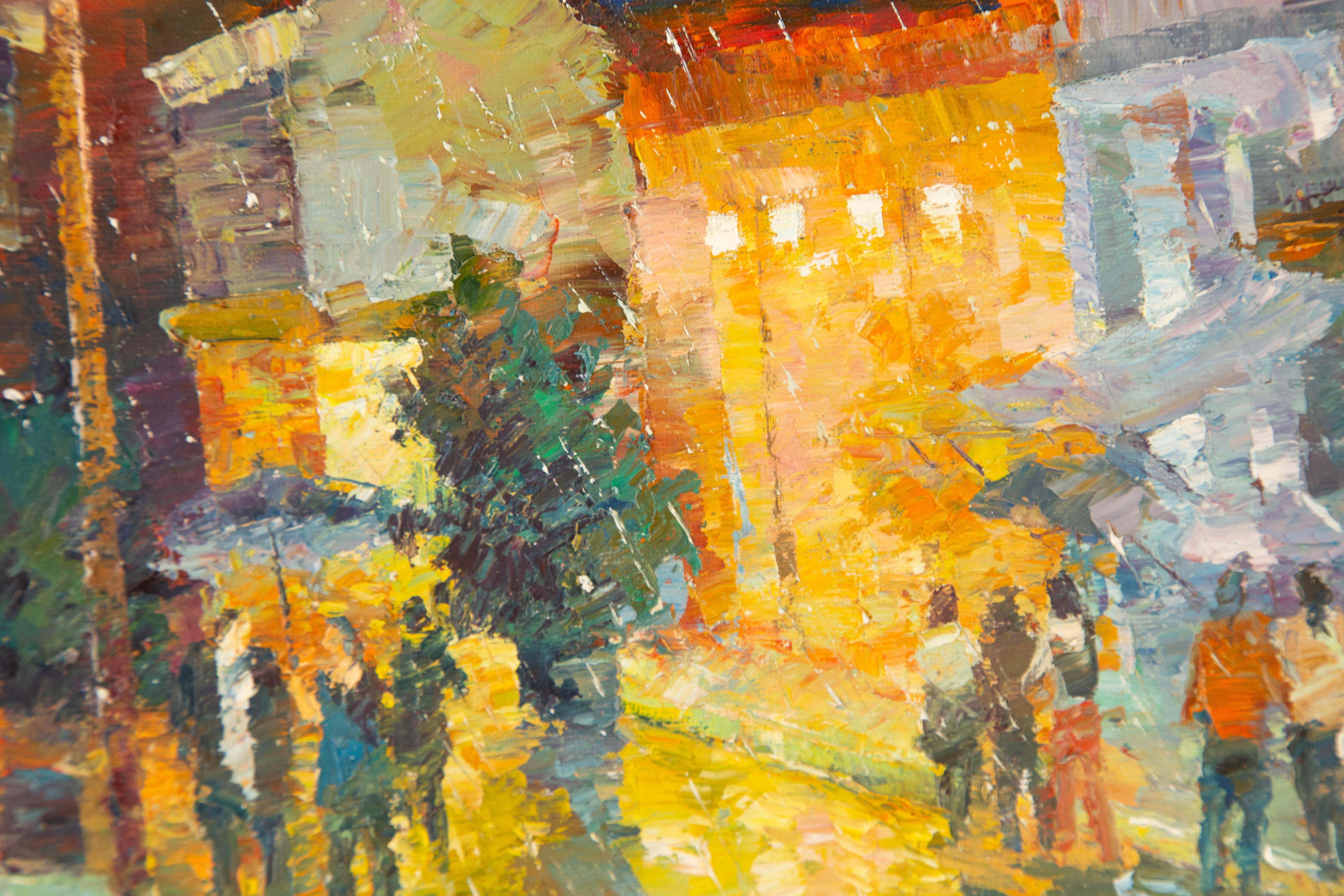Jiwei Chen Landscape Original Oil On Canvas 