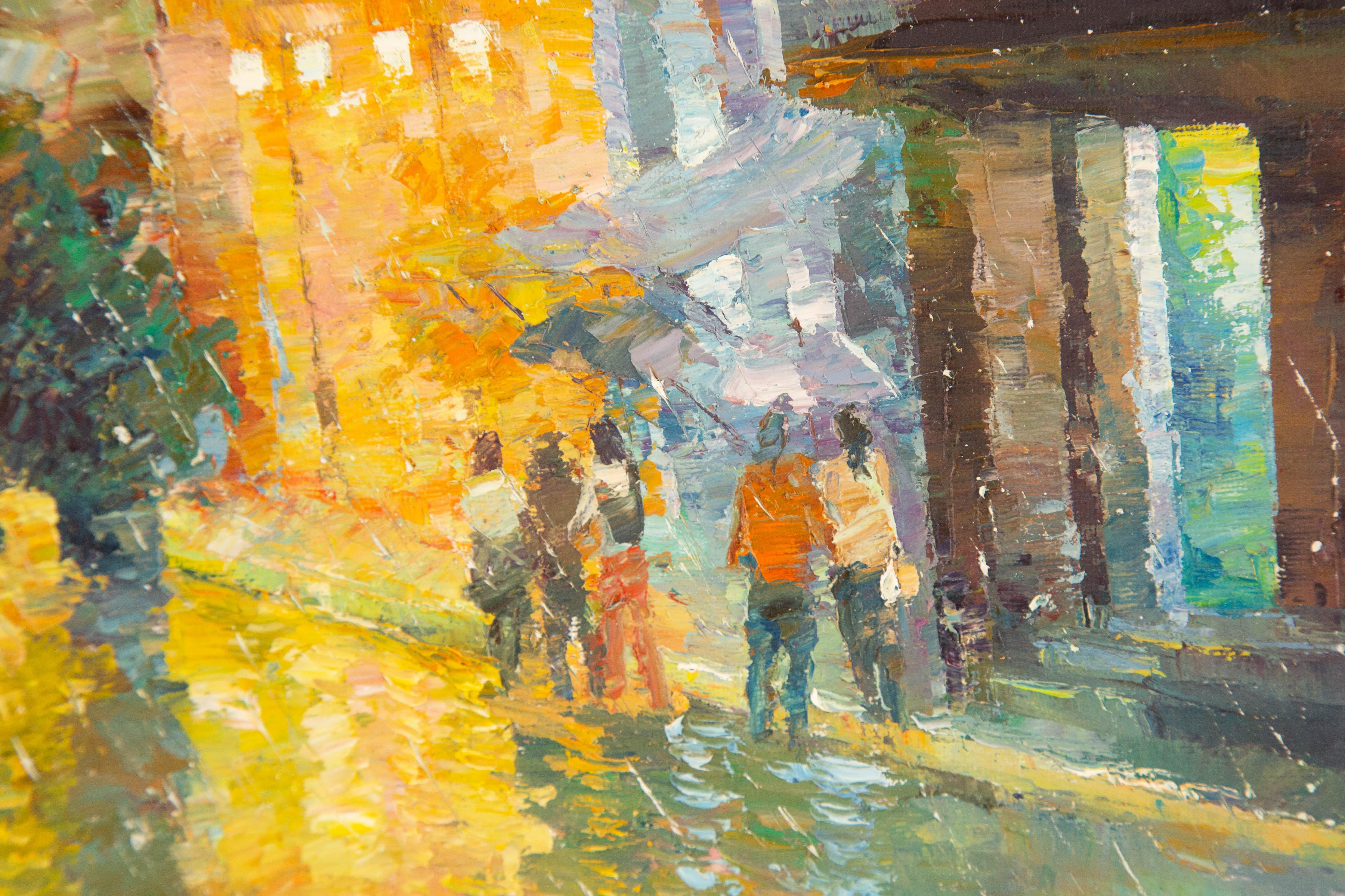 Jiwei Chen Landscape Original Oil On Canvas 