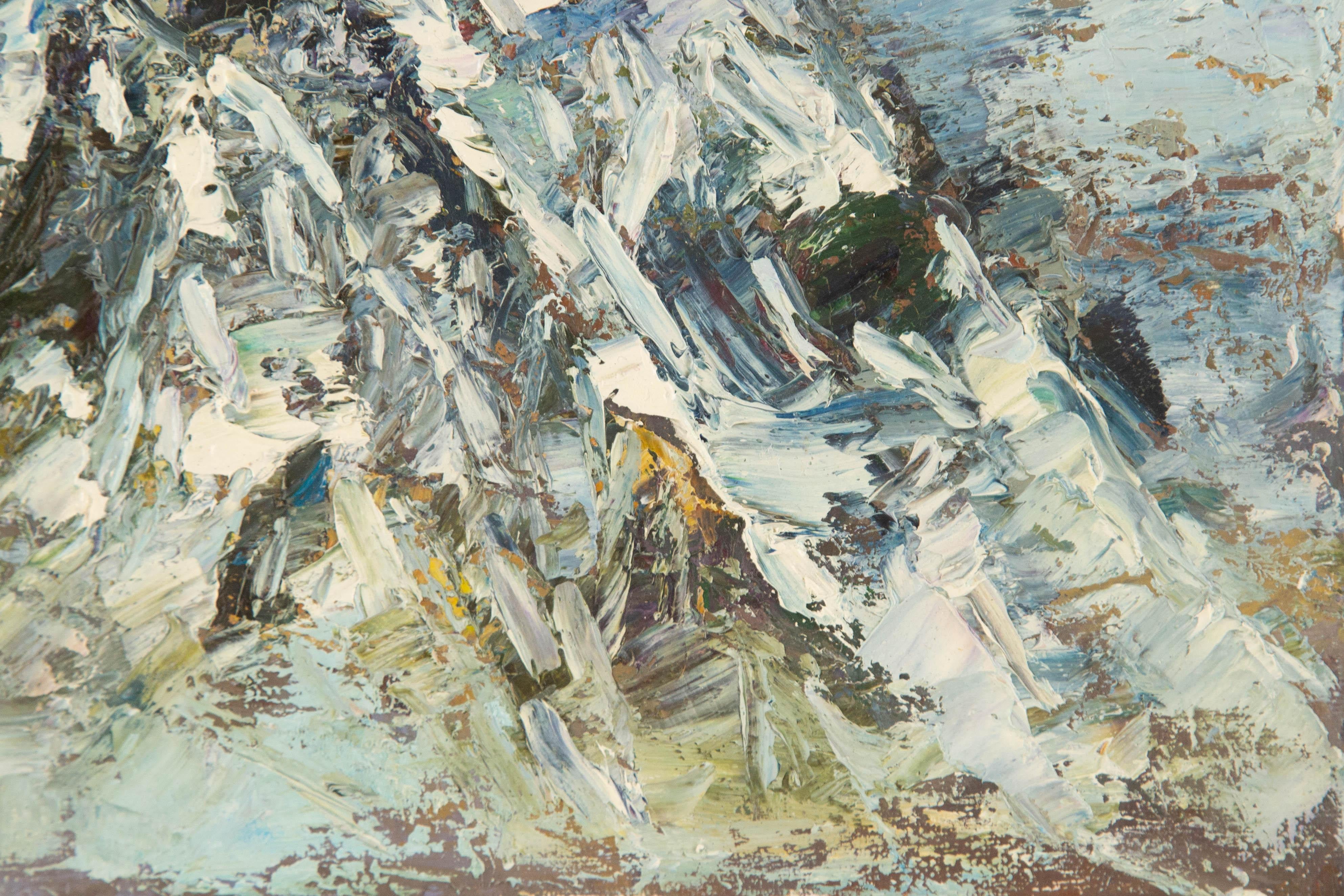 Jiwei Chen Landschaft Original Öl auf Leinwand 