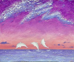 Arte coreano contemporáneo de Jiwoo Oh - Historia de Delfines 1