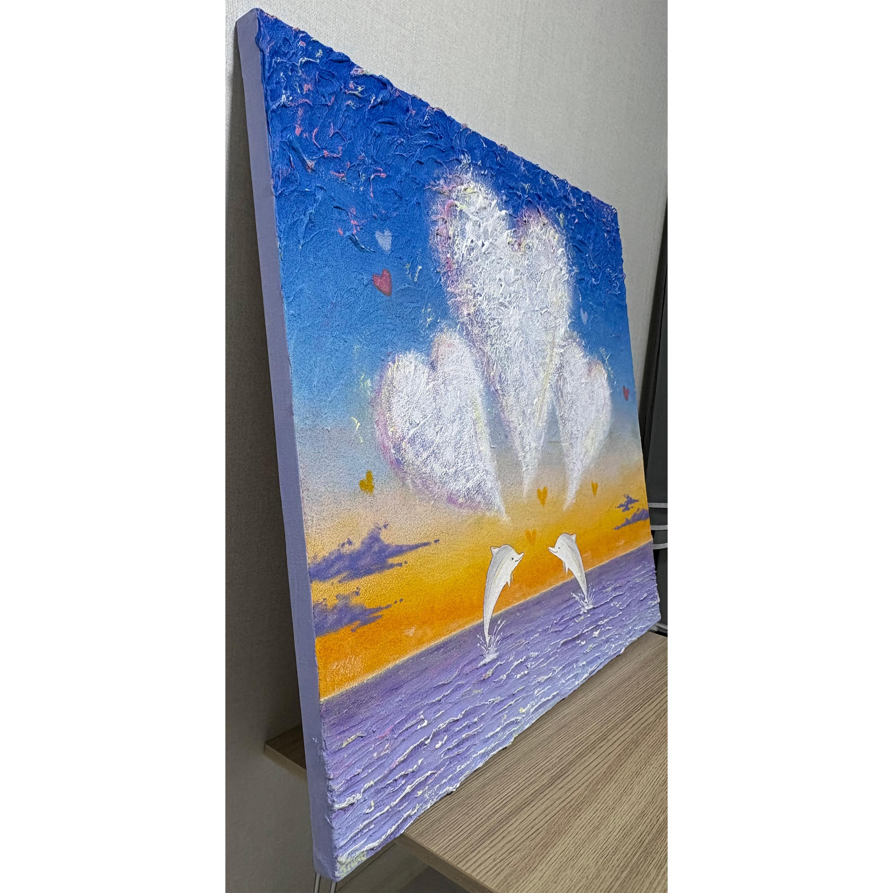 Arte contemporanea coreana di Jiwoo Oh - Storia dei delfini 2 in vendita 1