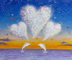 Arte coreano contemporáneo de Jiwoo Oh - Dolphins Story 2