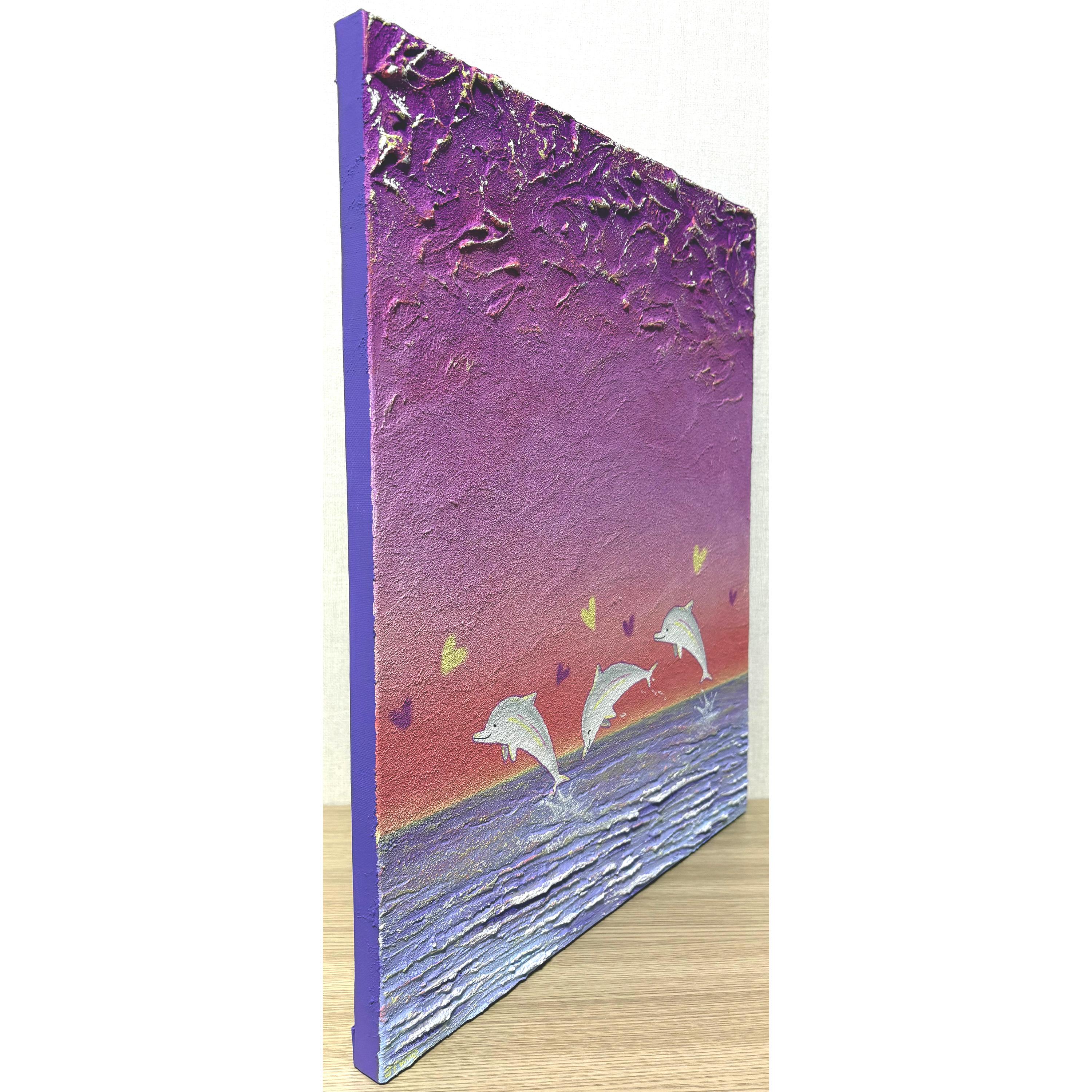 Arte coreano contemporáneo de Jiwoo Oh - Dolphins Story 3 en venta 3
