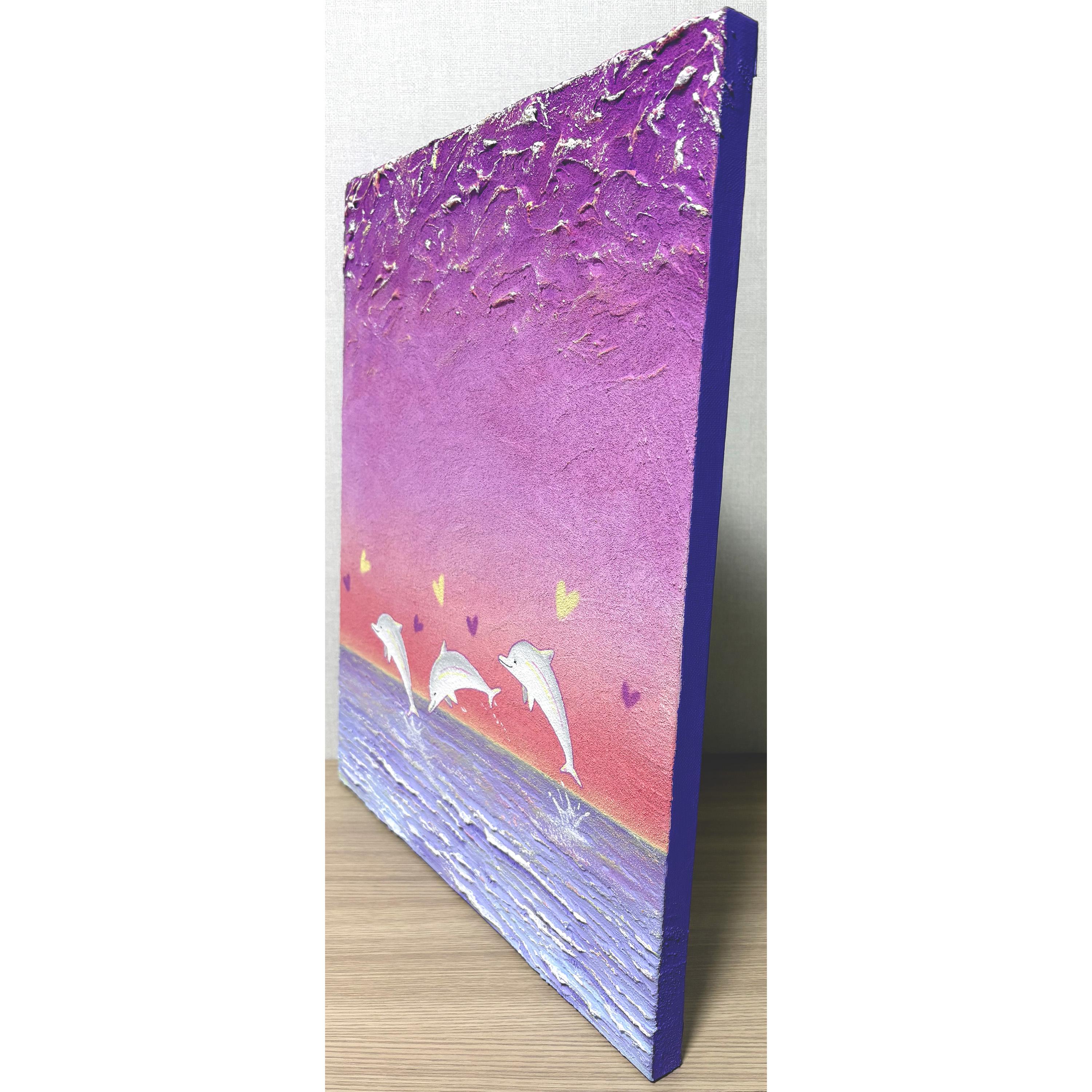 Arte coreano contemporáneo de Jiwoo Oh - Dolphins Story 3 en venta 4