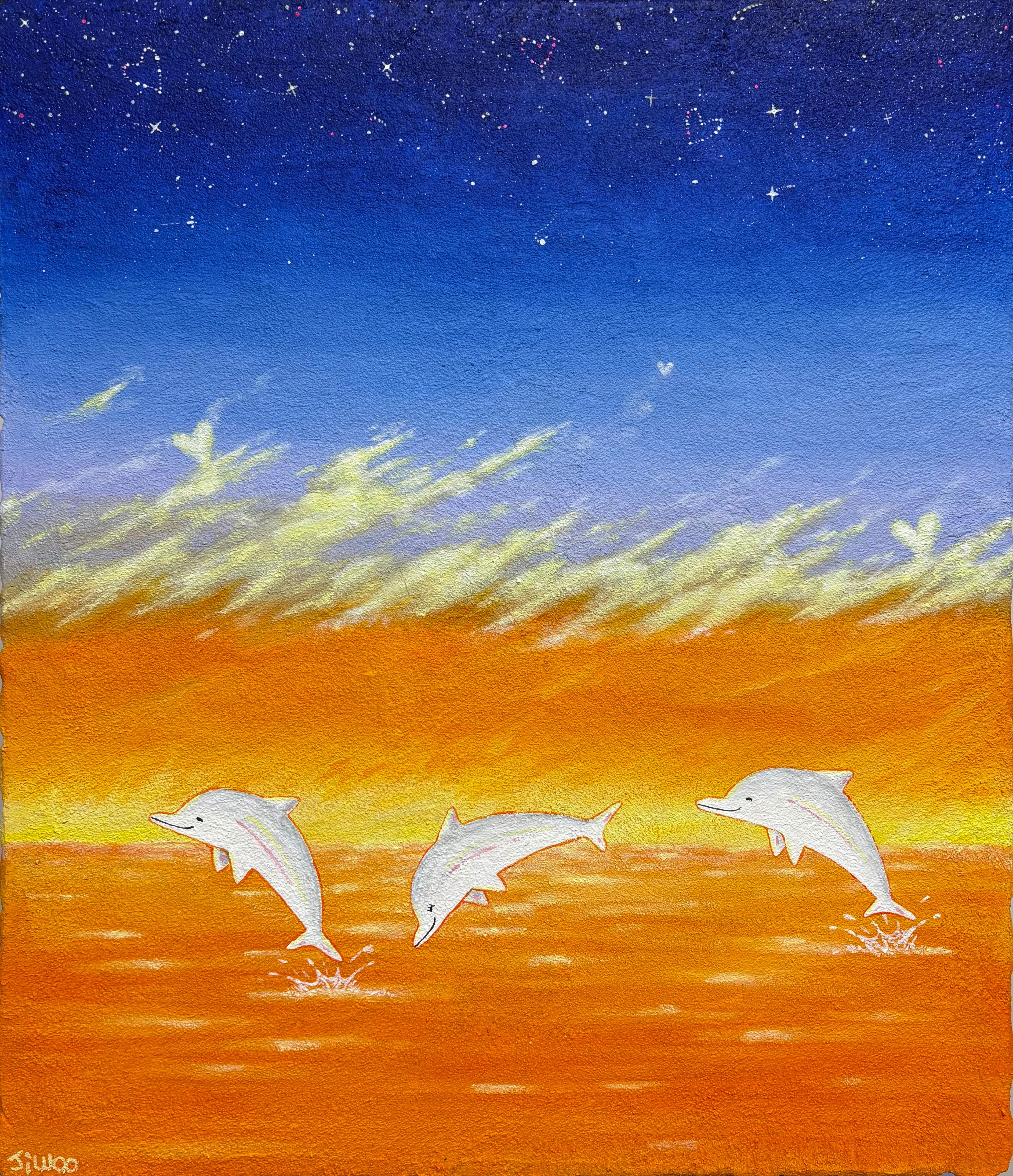 L'arte contemporanea coreana di Jiwoo Oh - Dolphins Story 4